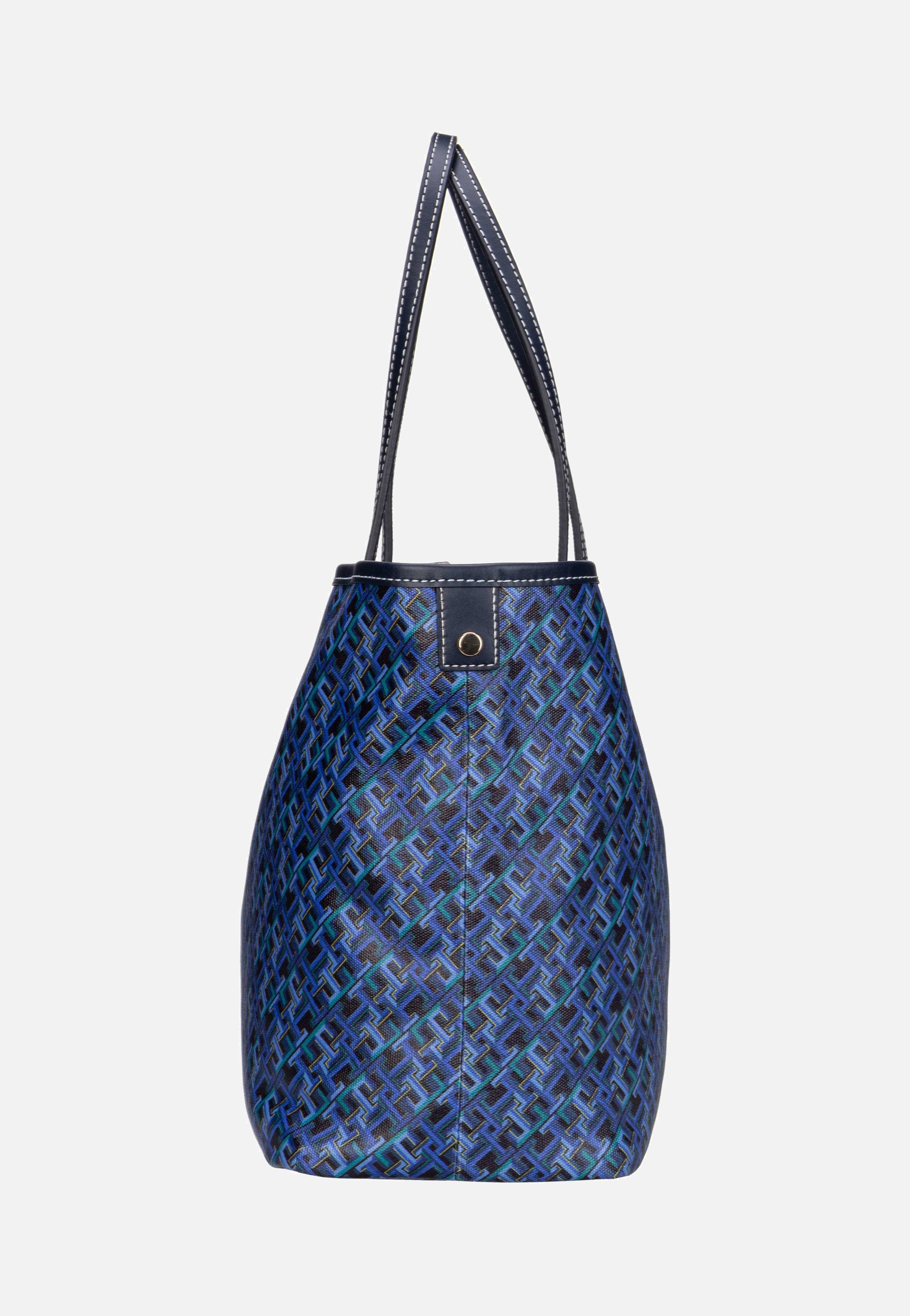 Tommy Hilfiger - TH Monoplay Leather Tote SP24 Space Blue - Shopper | Women-Image