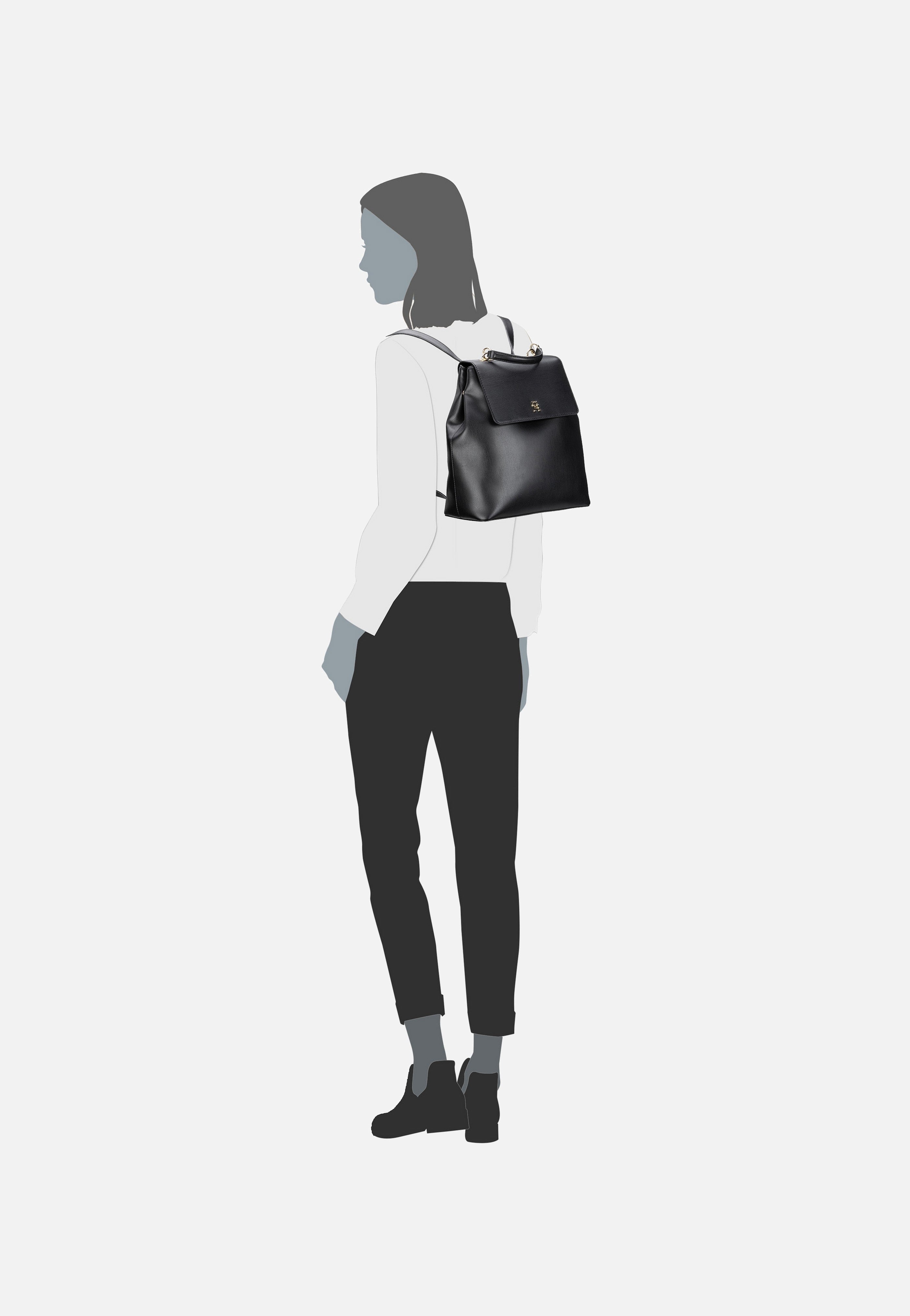 Tommy Hilfiger - TH Refined PSP24 Black - Backpack | Women-Image