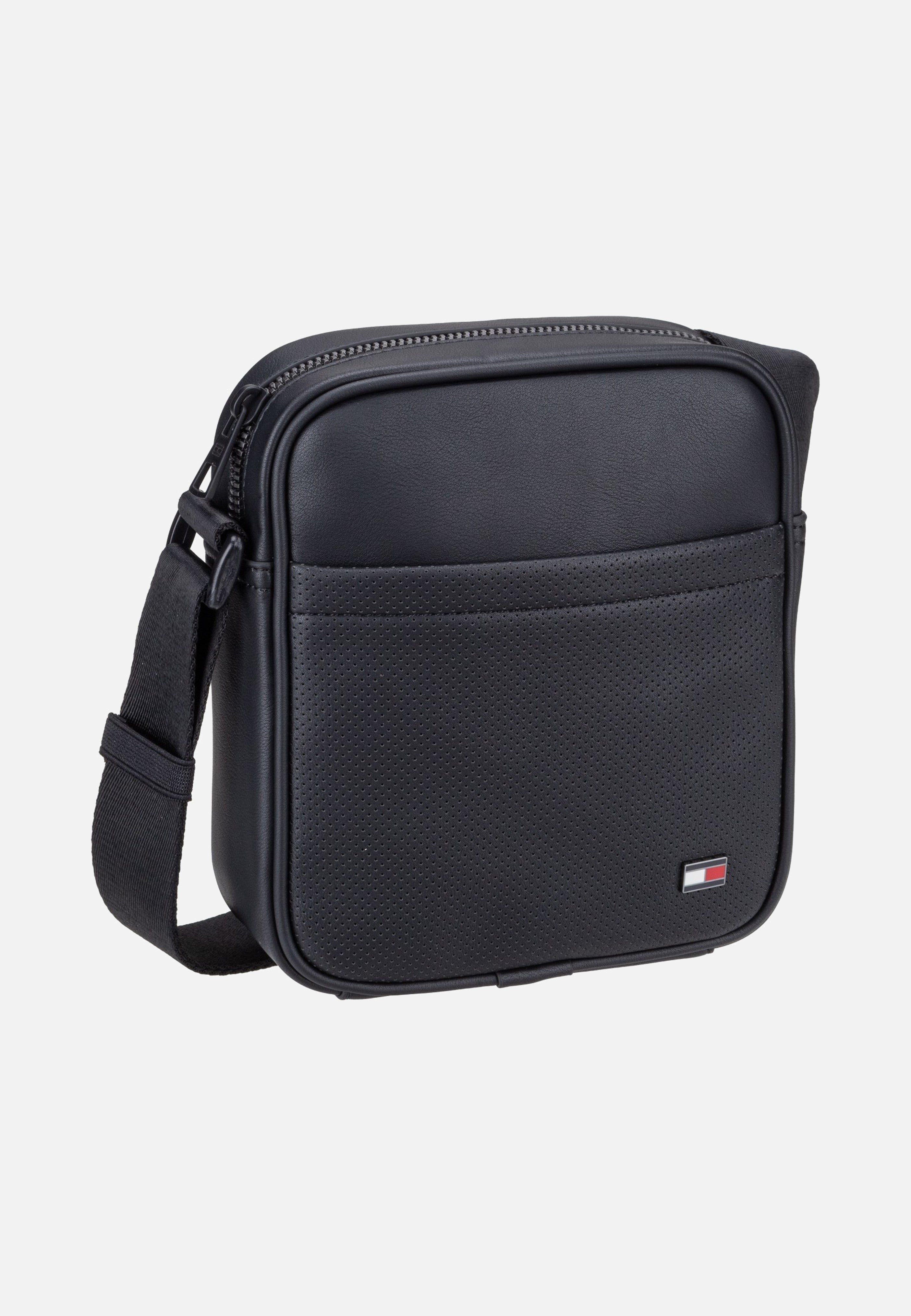 Tommy Hilfiger TH Foundation Mini Reporter Black Crossbody Bag