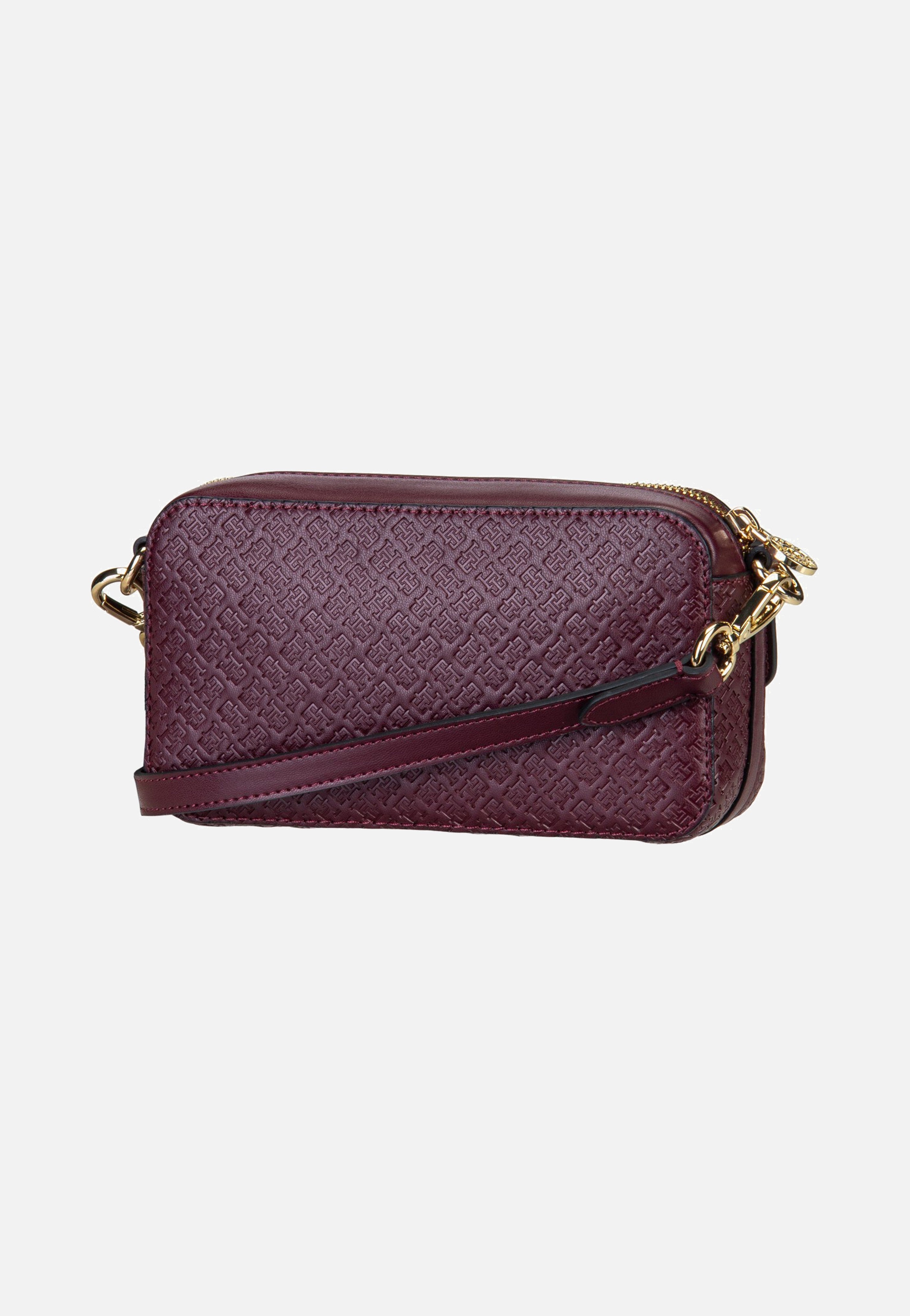 Tommy Hilfiger TH Icon Camera Mono Oxblood Crossbody Bag