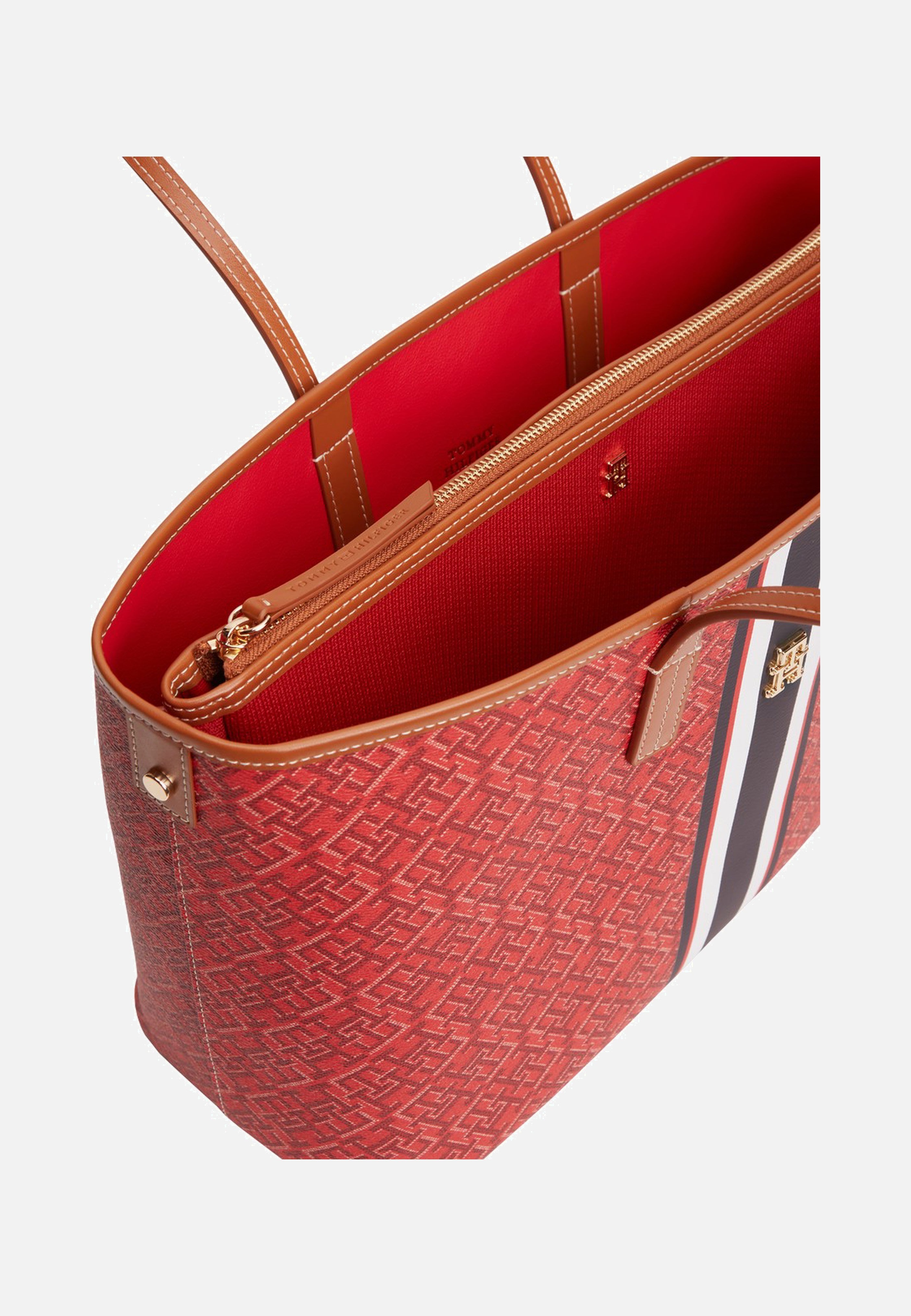 Tommy Hilfiger - TH Monoplay Tote Stripe Le Red Mix - Tote Bag | Women-Image