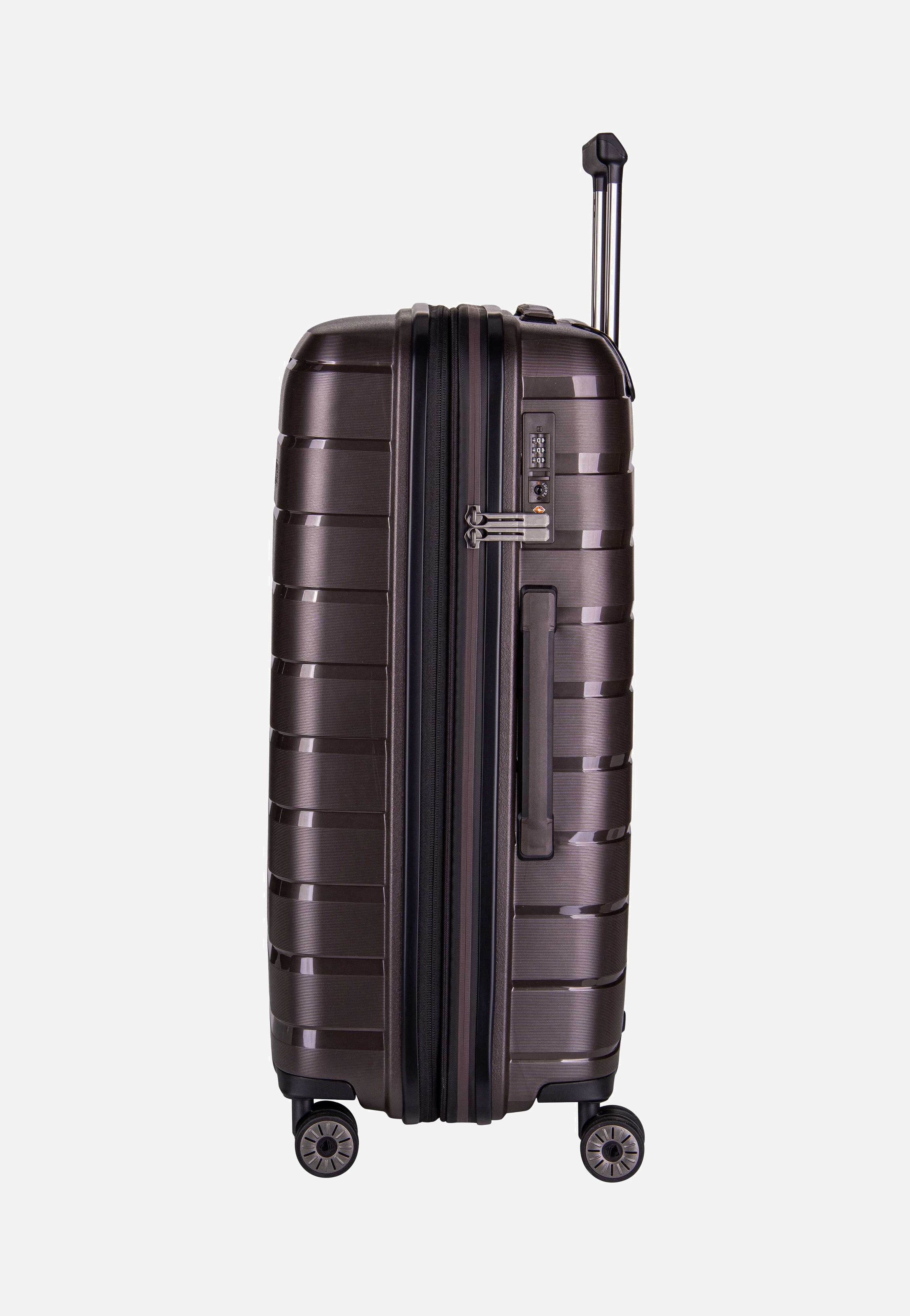 aldi nord fahrradtaschen travelite Air Base 4-Rad Trolley M Coffee - Koffer