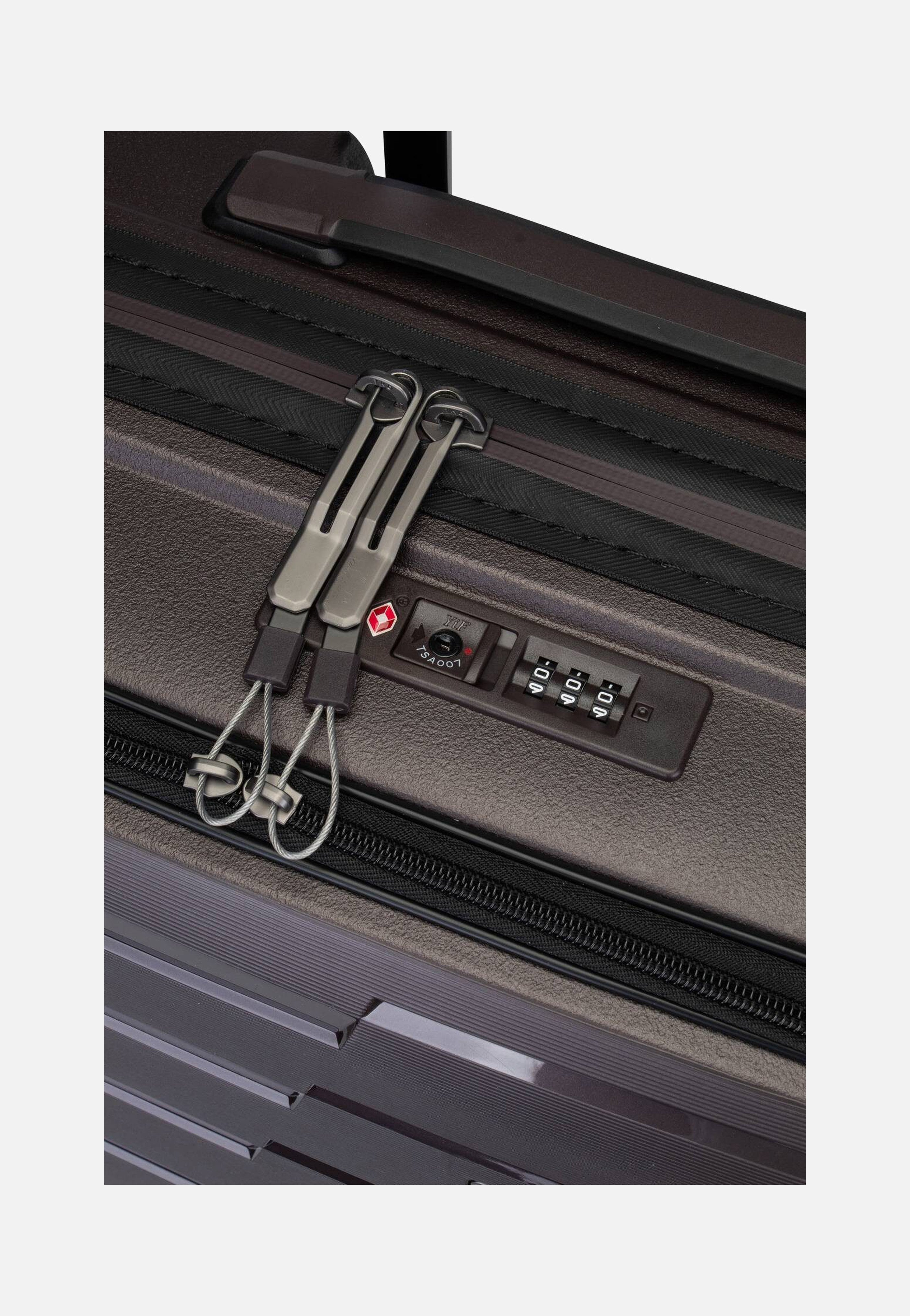 travelite - Air Base 4-Rad Trolley S Vortasche Coffee - Suitcase | Neutral-Image