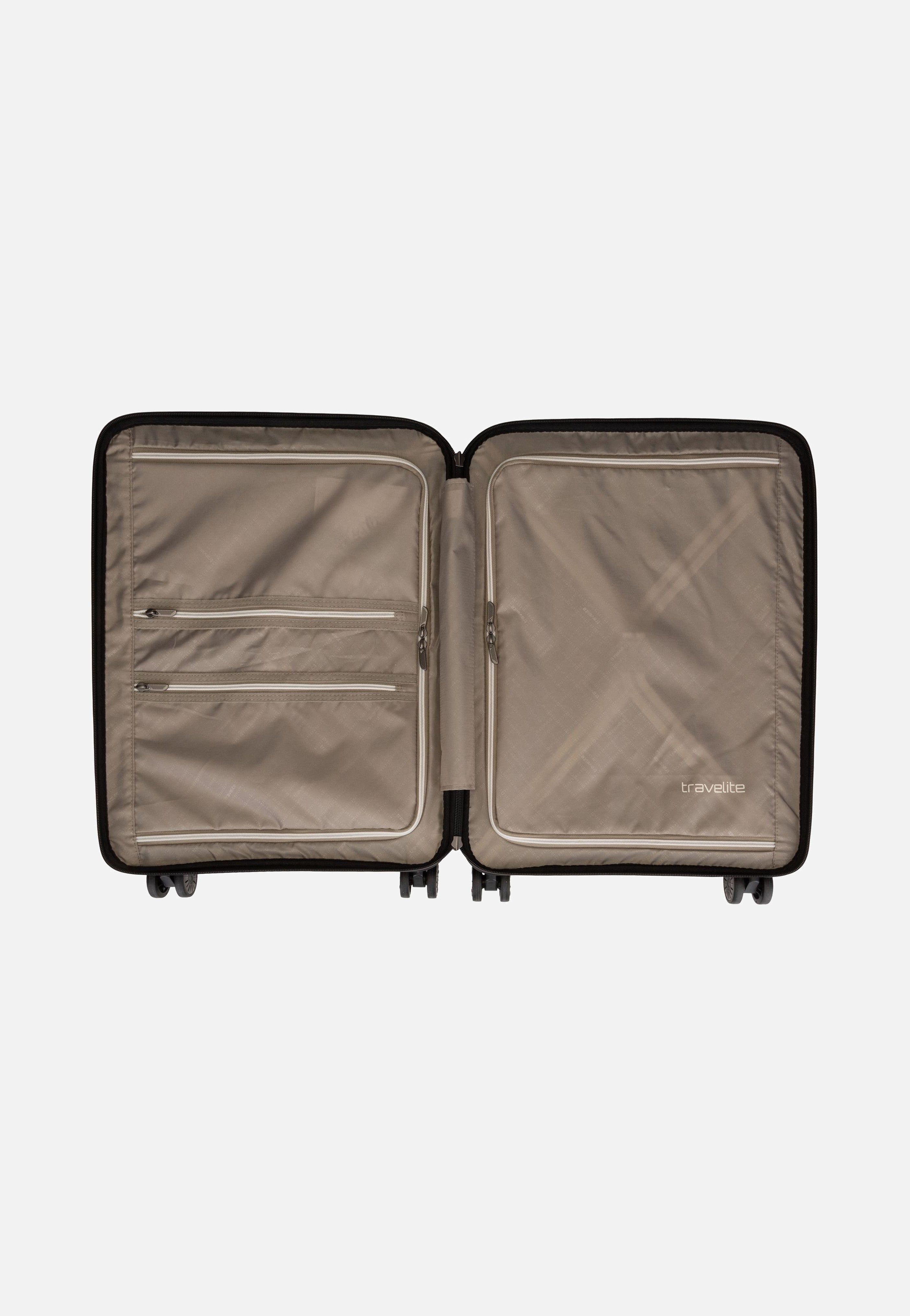 travelite - Air Base 4-Rad Trolley S Vortasche Coffee - Suitcase | Neutral-Image