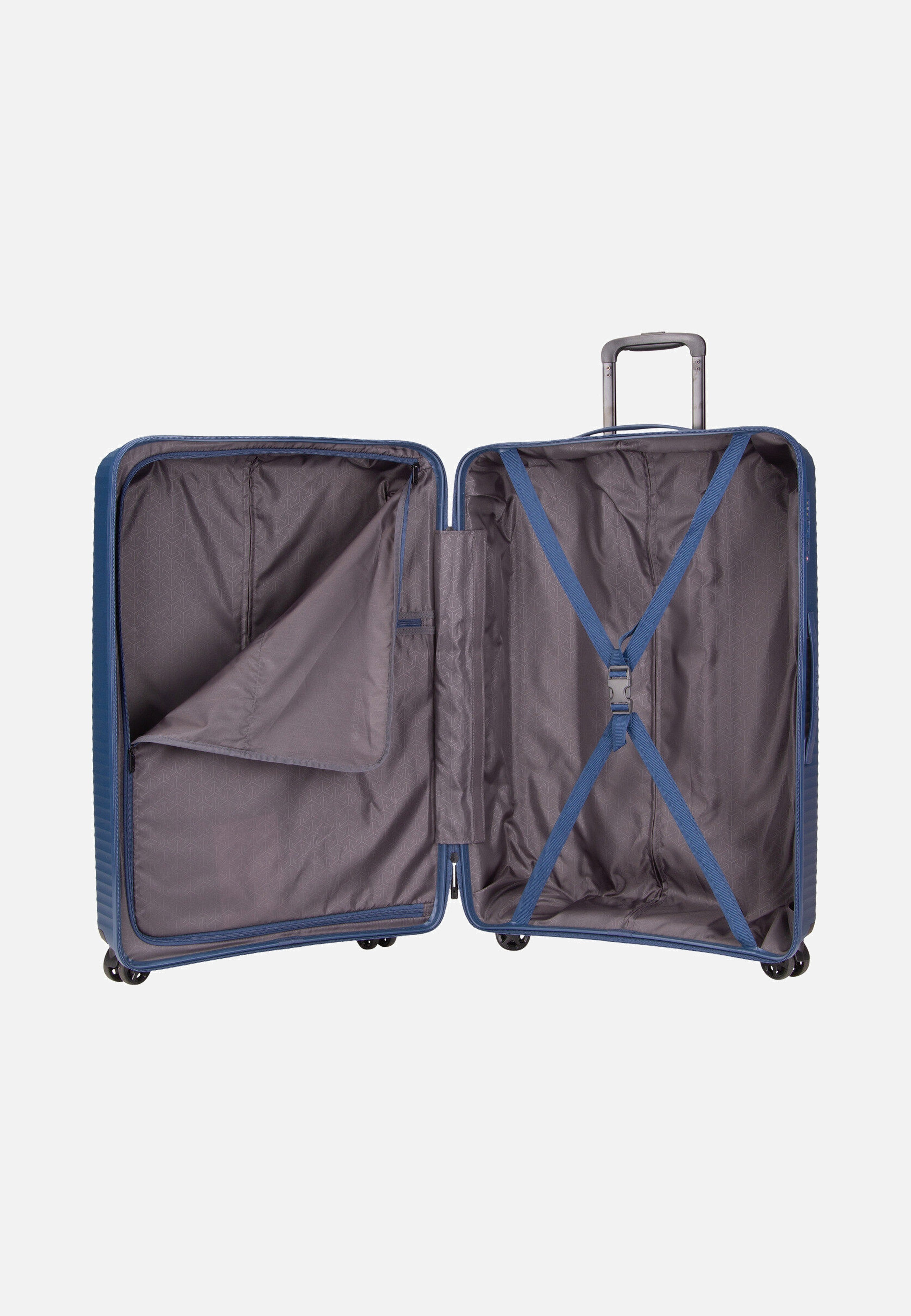 travelite - Air Stripe Trolley 4w L Navy - Suitcase | Neutral-Image