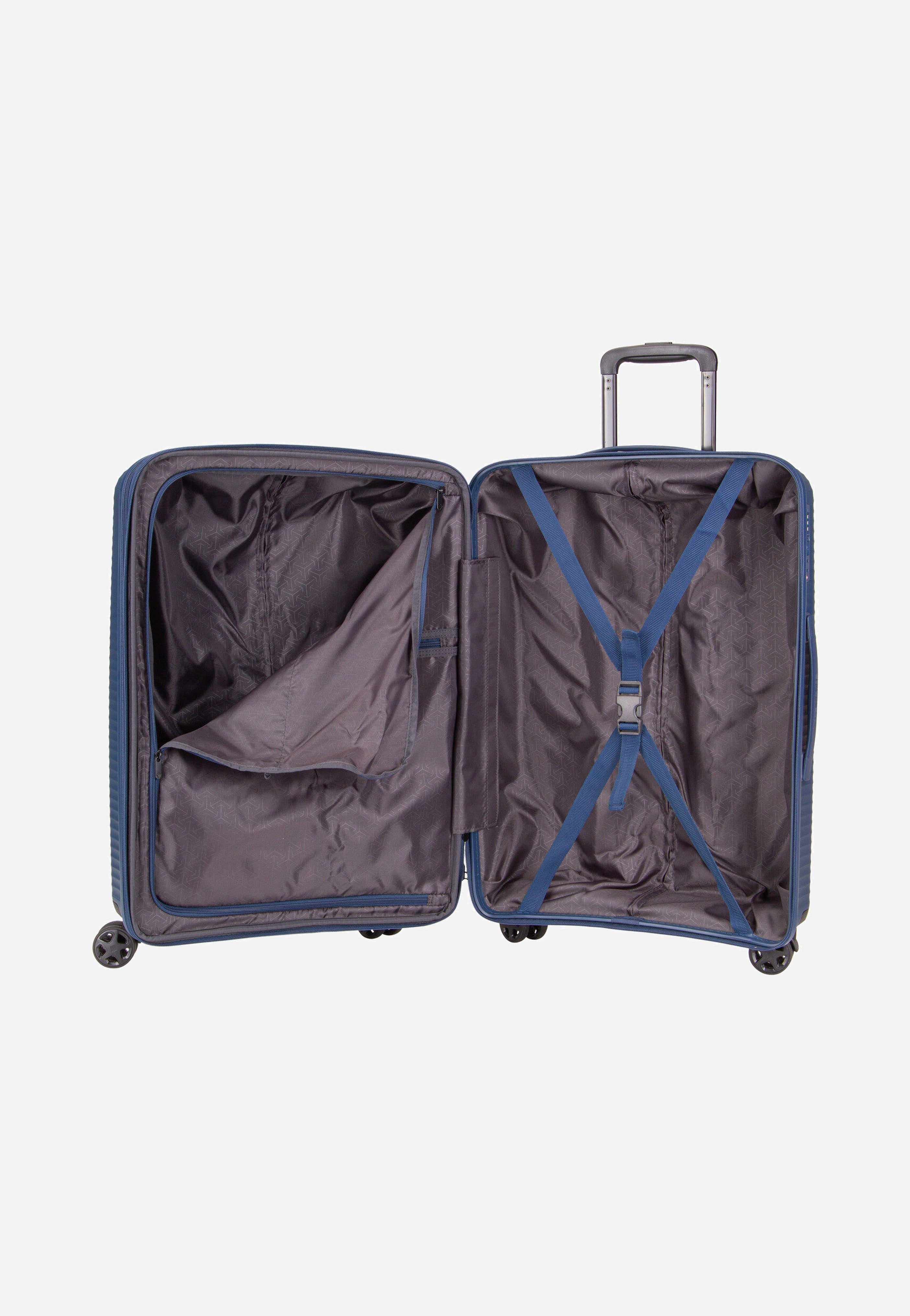 travelite - Air Stripe Trolley 4w M exp. Navy - Suitcase | Neutral-Image