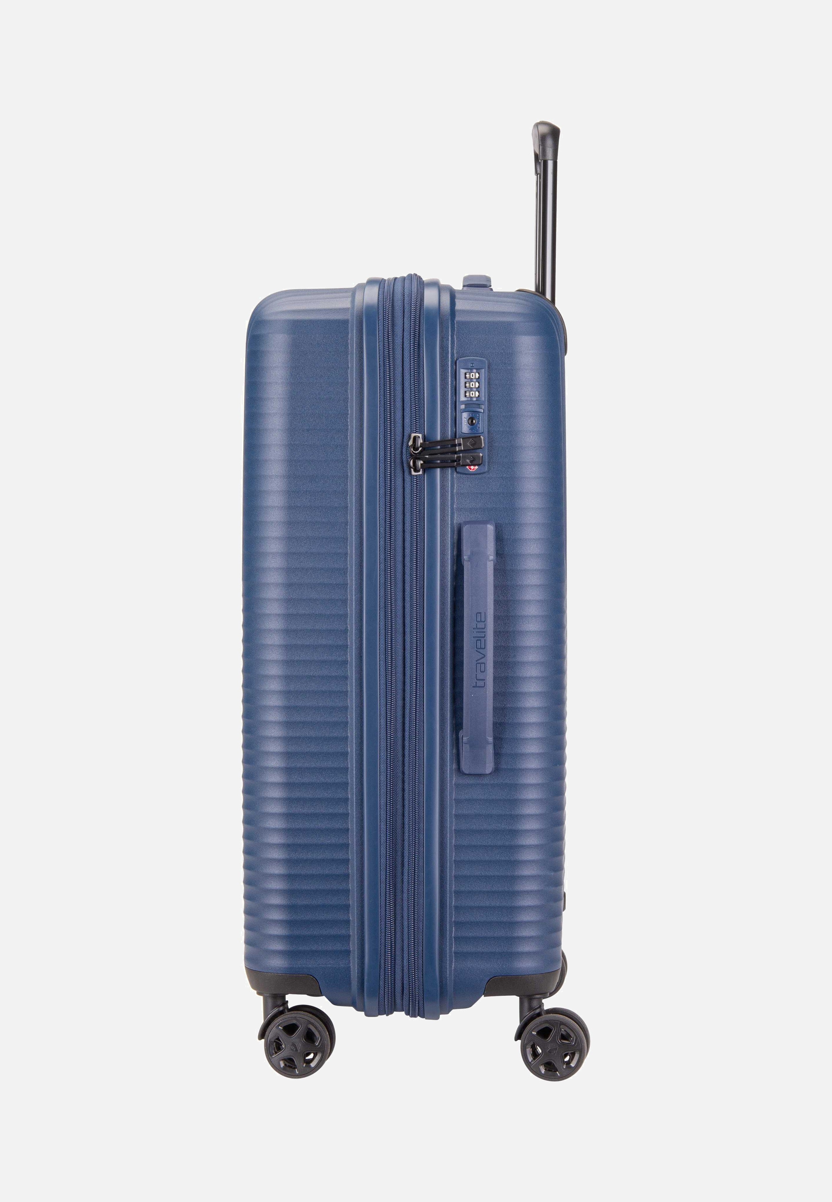 travelite - Air Stripe Trolley 4w M exp. Navy - Suitcase | Neutral-Image