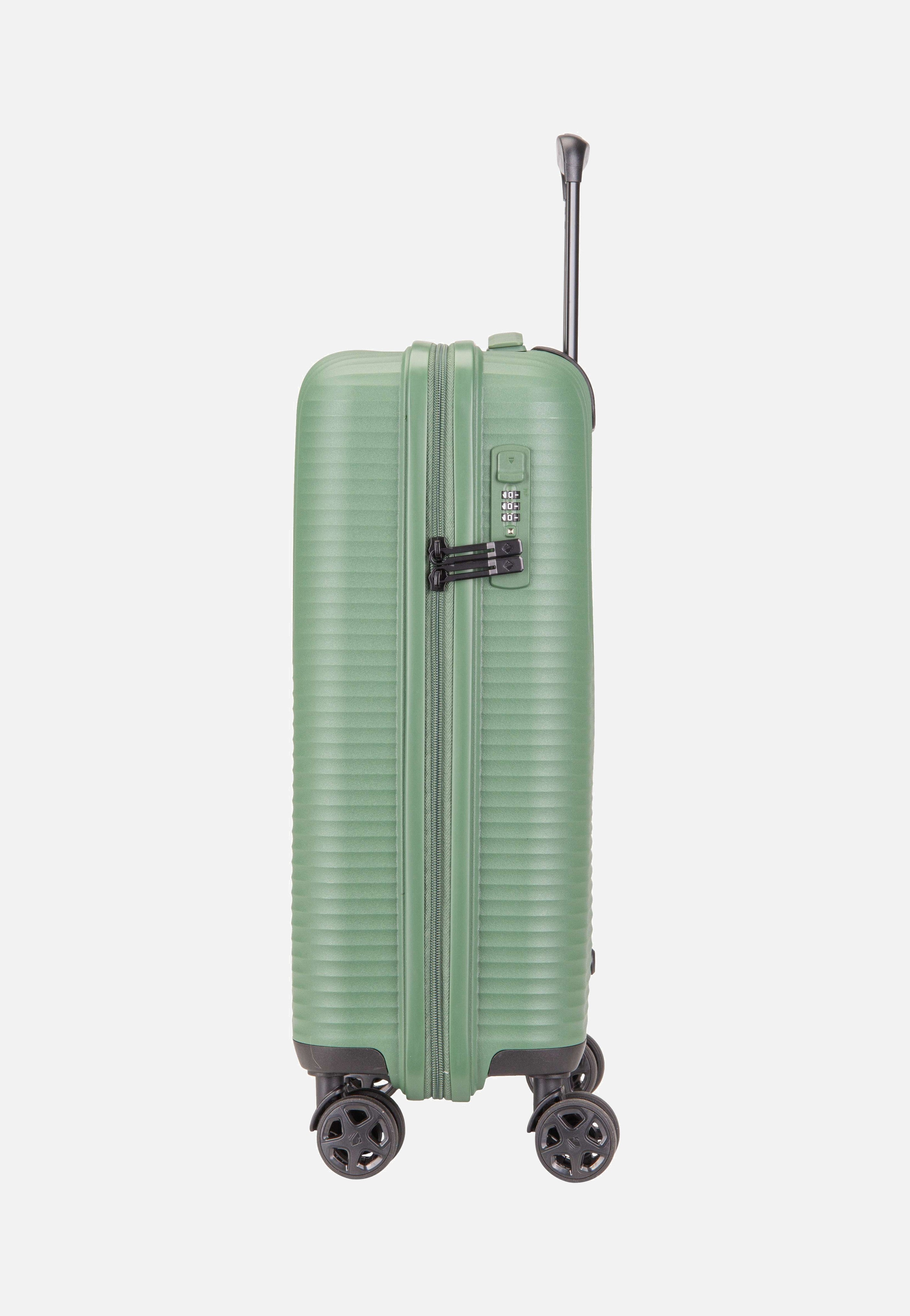 travelite - Air Stripe Trolley 4w S Green - Suitcase | Neutral-Image