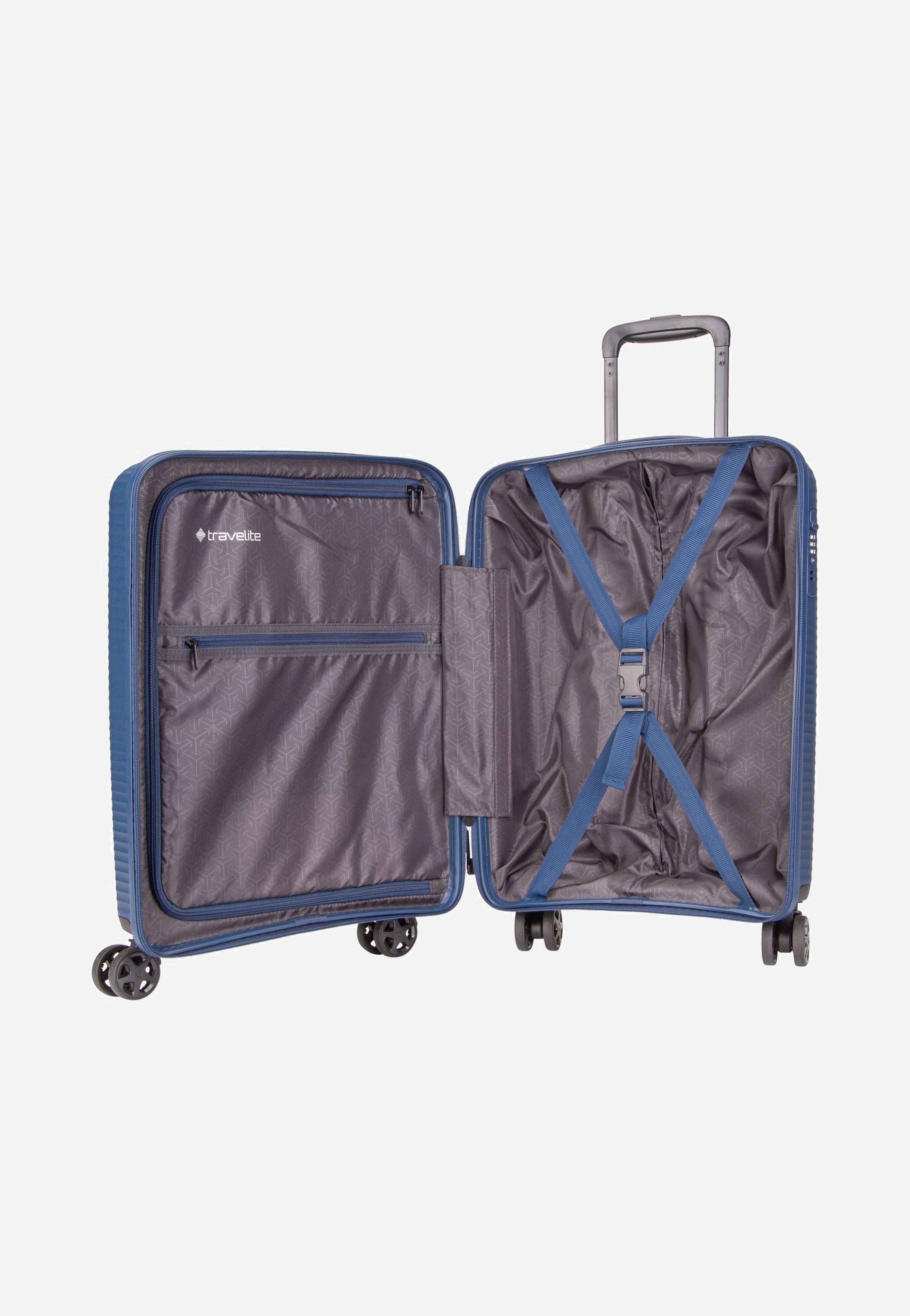 travelite - Air Stripe Trolley 4w S Navy - Suitcase | Neutral-Image