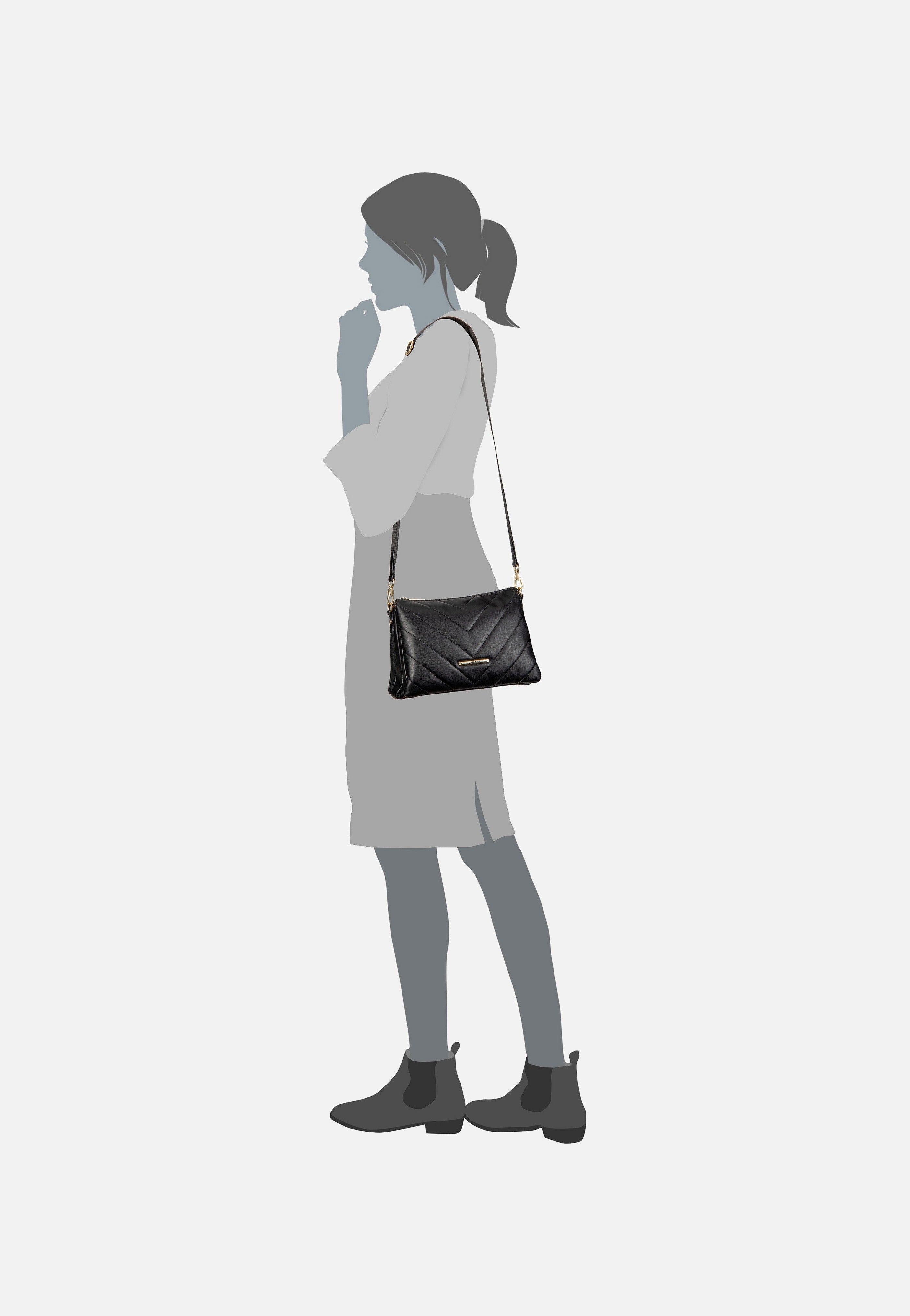 travelite - Barbara Cozy CB Trio Sand - Crossbody Bag | Women-Image