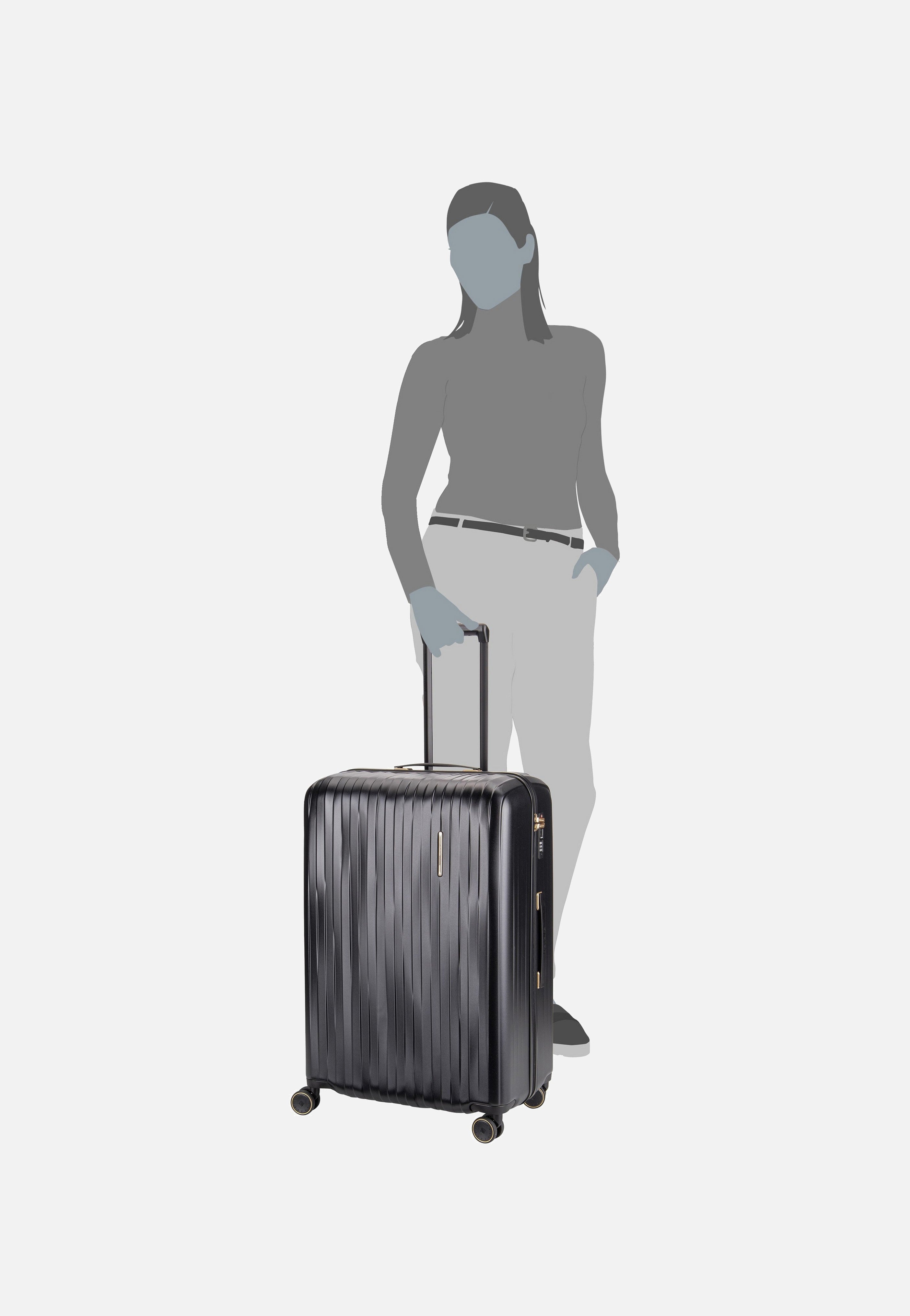 travelite - Barbara Novelty 4W Trolley L Black - Suitcase | Neutral-Image