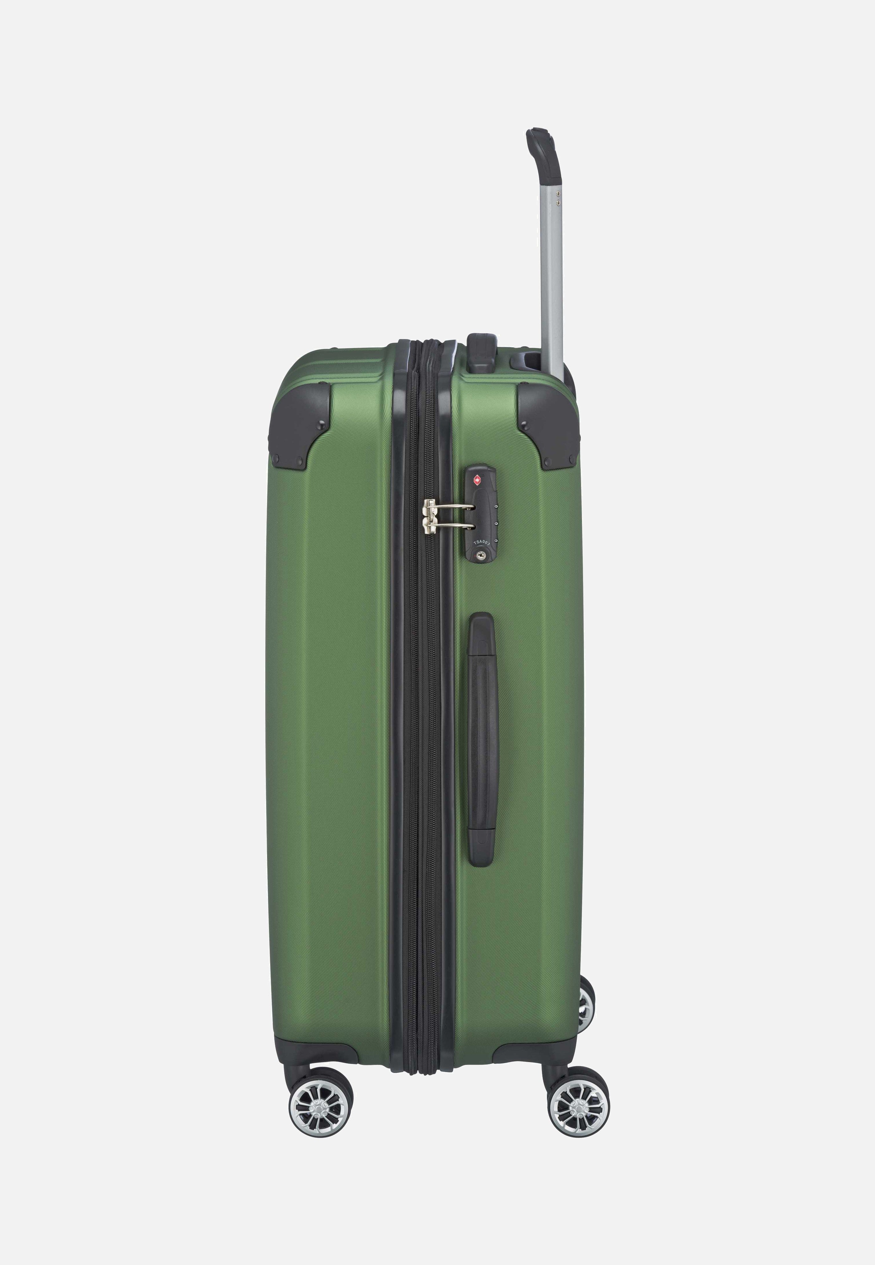 travelite - City 4-Rad Trolley M exp Grün - Suitcase | Neutral-Image