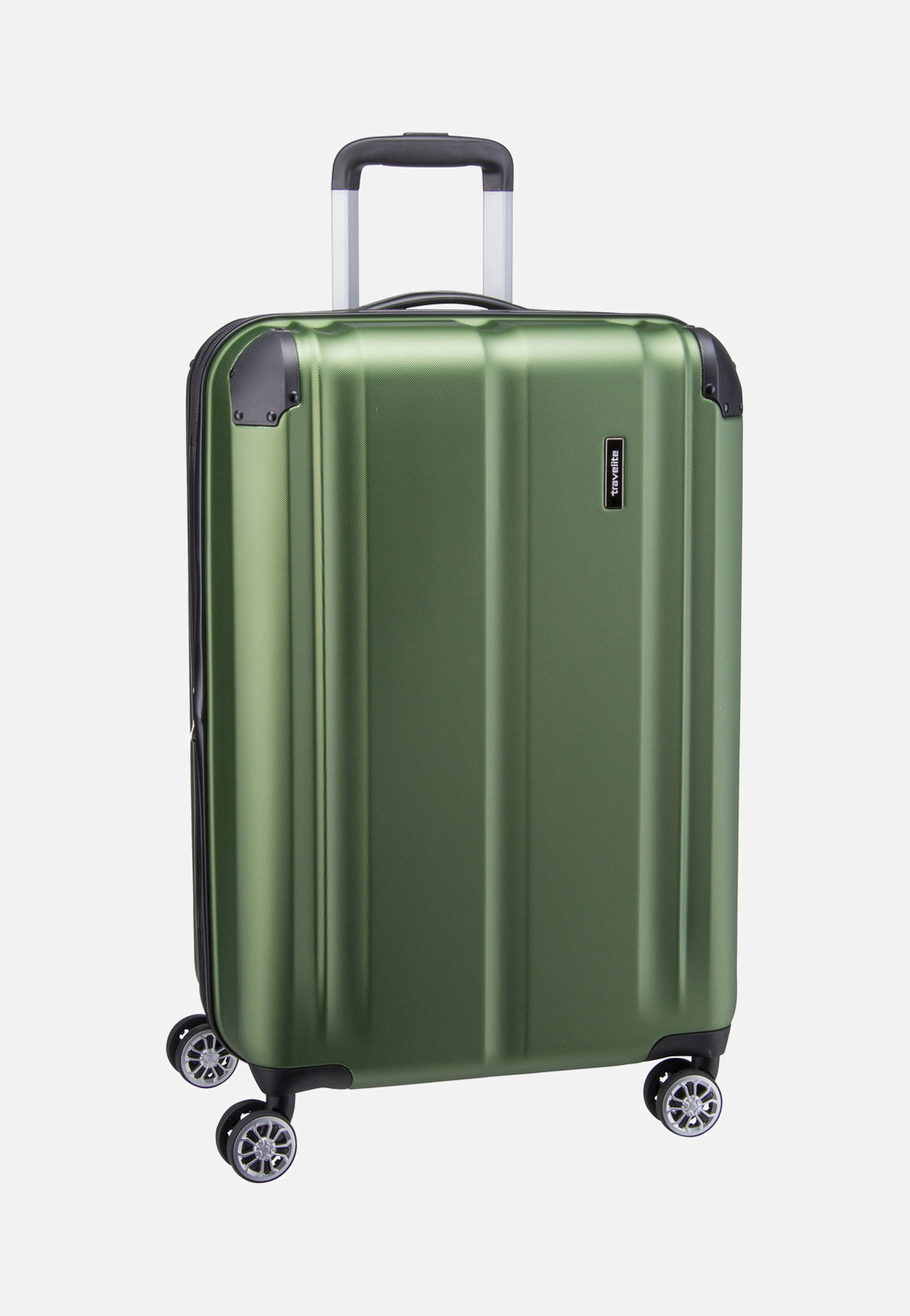 travelite - City 4-Rad Trolley M exp Grün - Suitcase | Neutral-Image