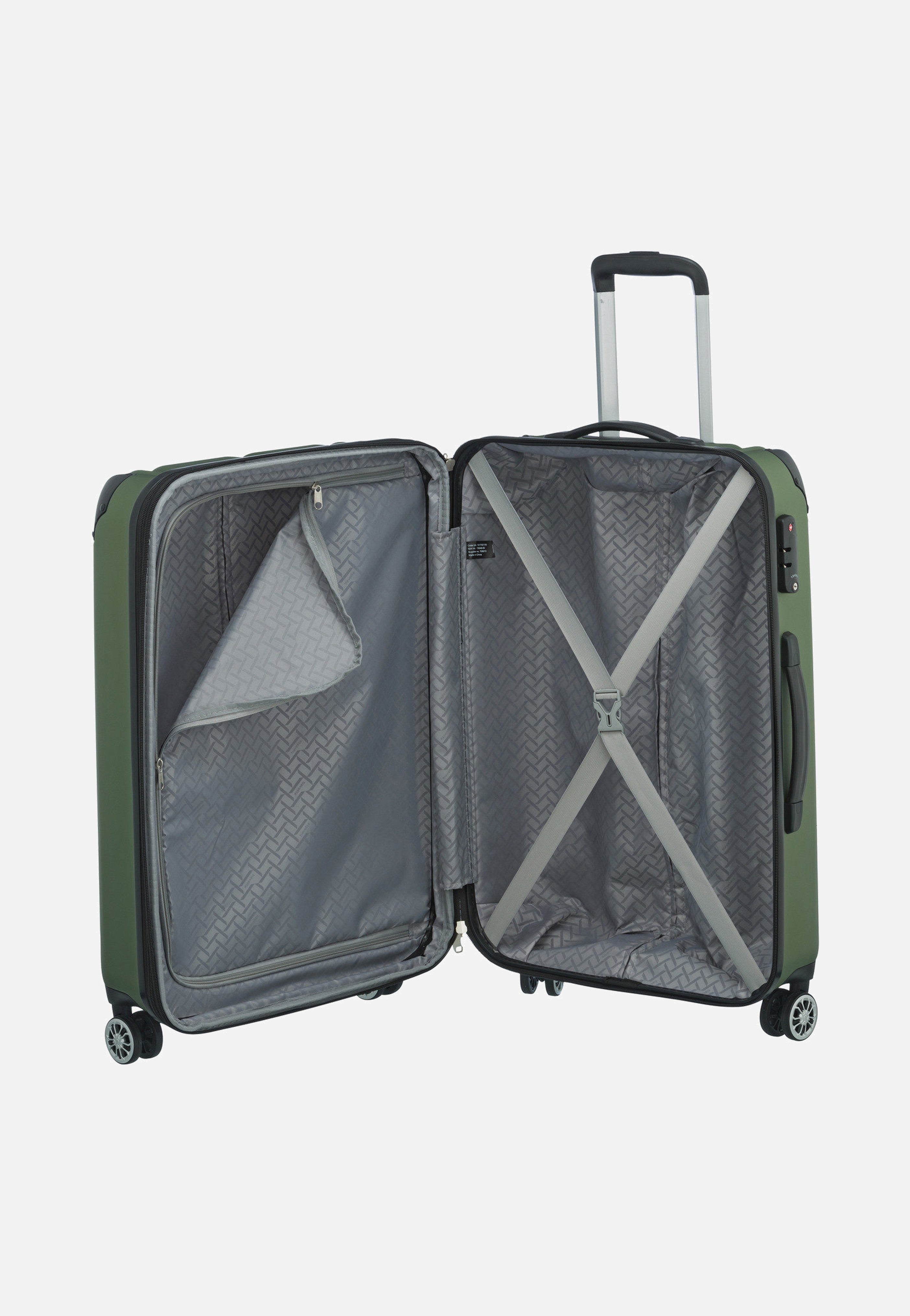 travelite - City 4-Rad Trolley M exp Grün - Suitcase | Neutral-Image