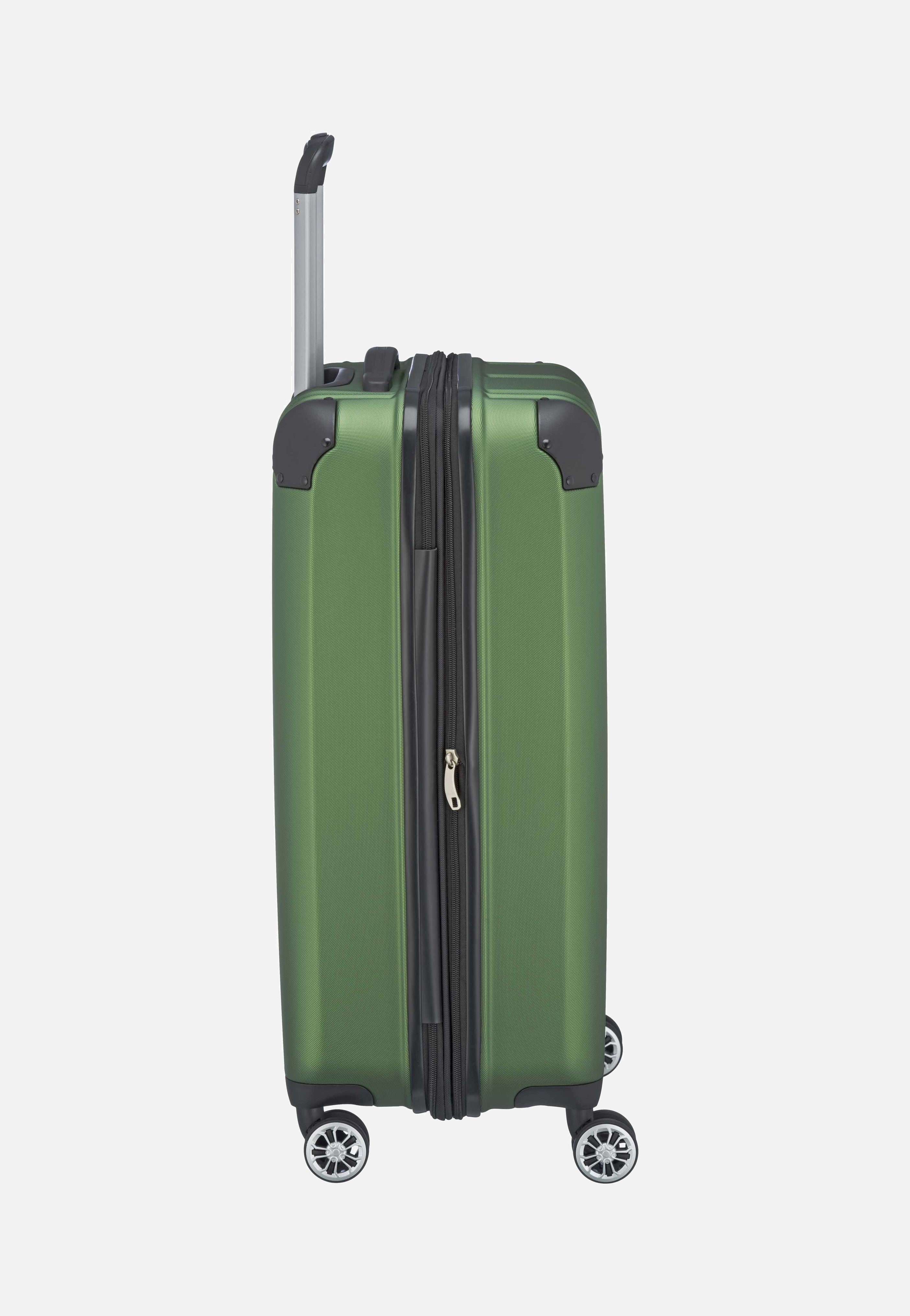 travelite - City 4-Rad Trolley M exp Grün - Suitcase | Neutral-Image