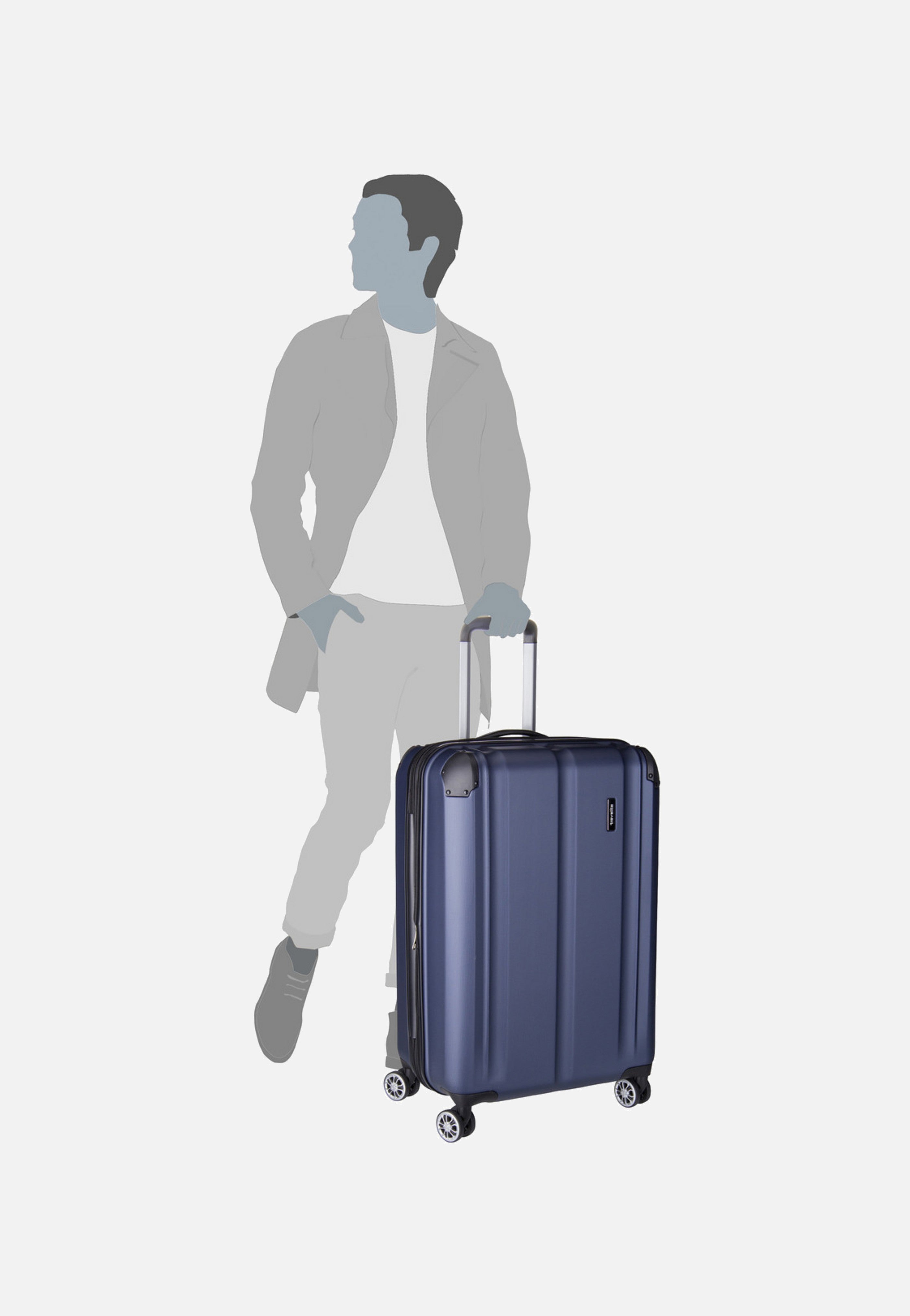 travelite - City 4-Rad Trolley M exp Marine - Suitcase | Neutral-Image
