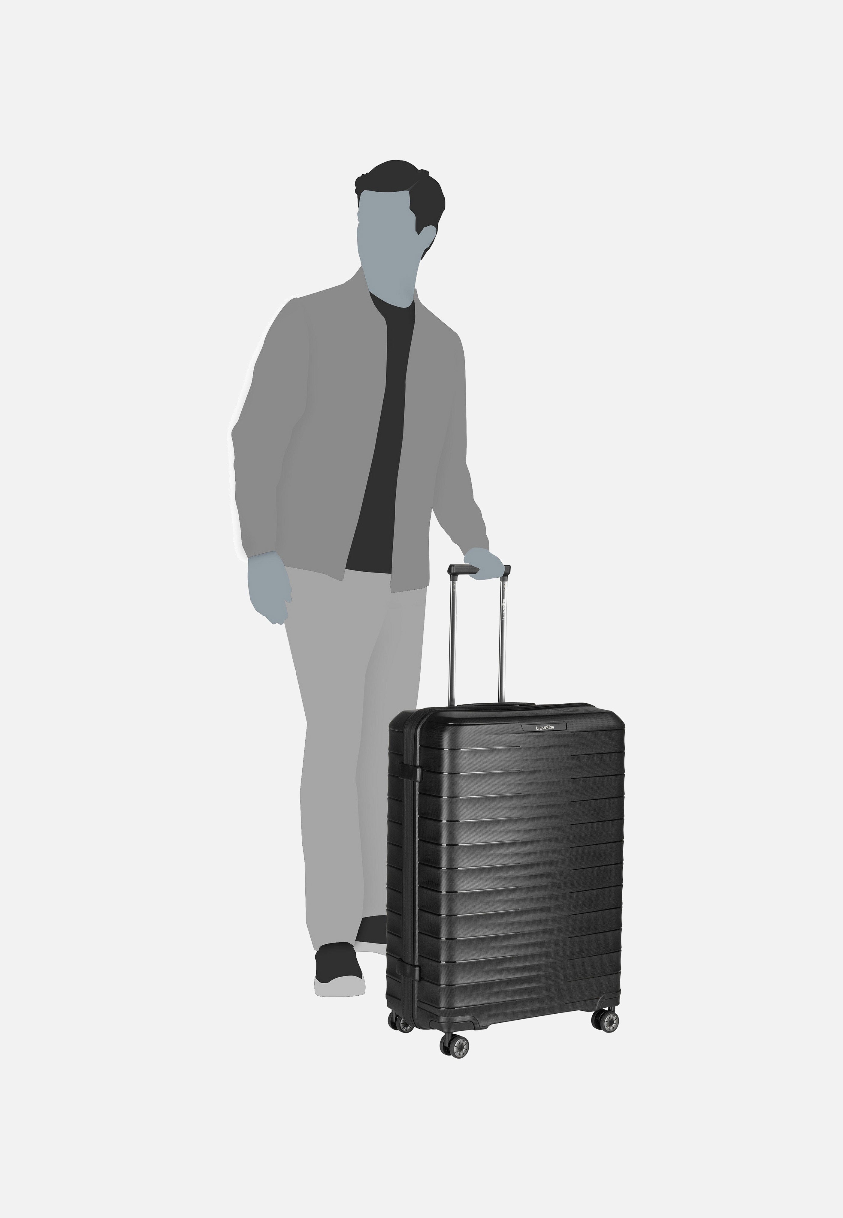 travelite - Mooby 4w Trolley L Schwarz - Suitcase | Neutral-Image