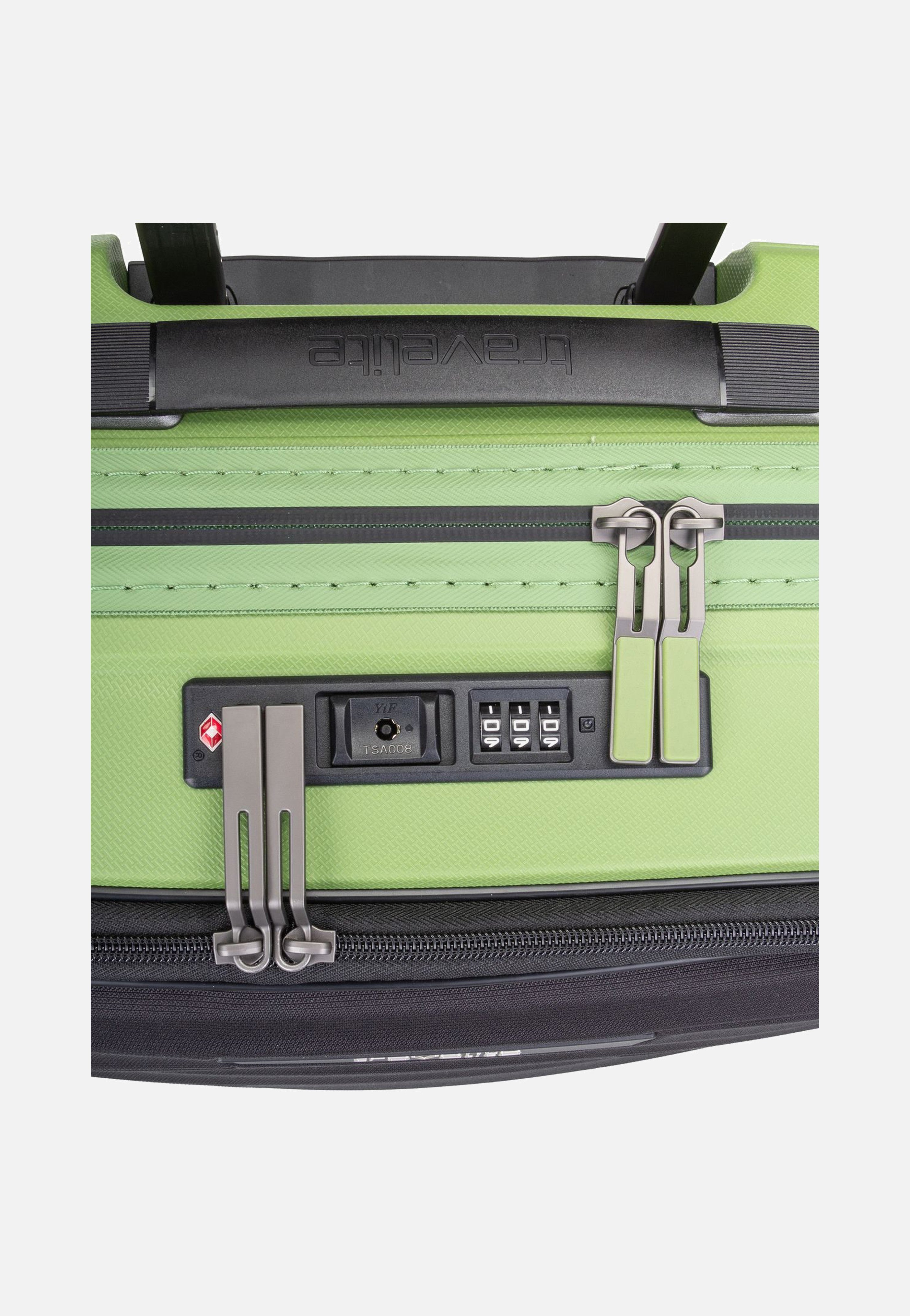 travelite - Mooby 4w Trolley S Front Pocket Grün - Suitcase | Neutral-Image