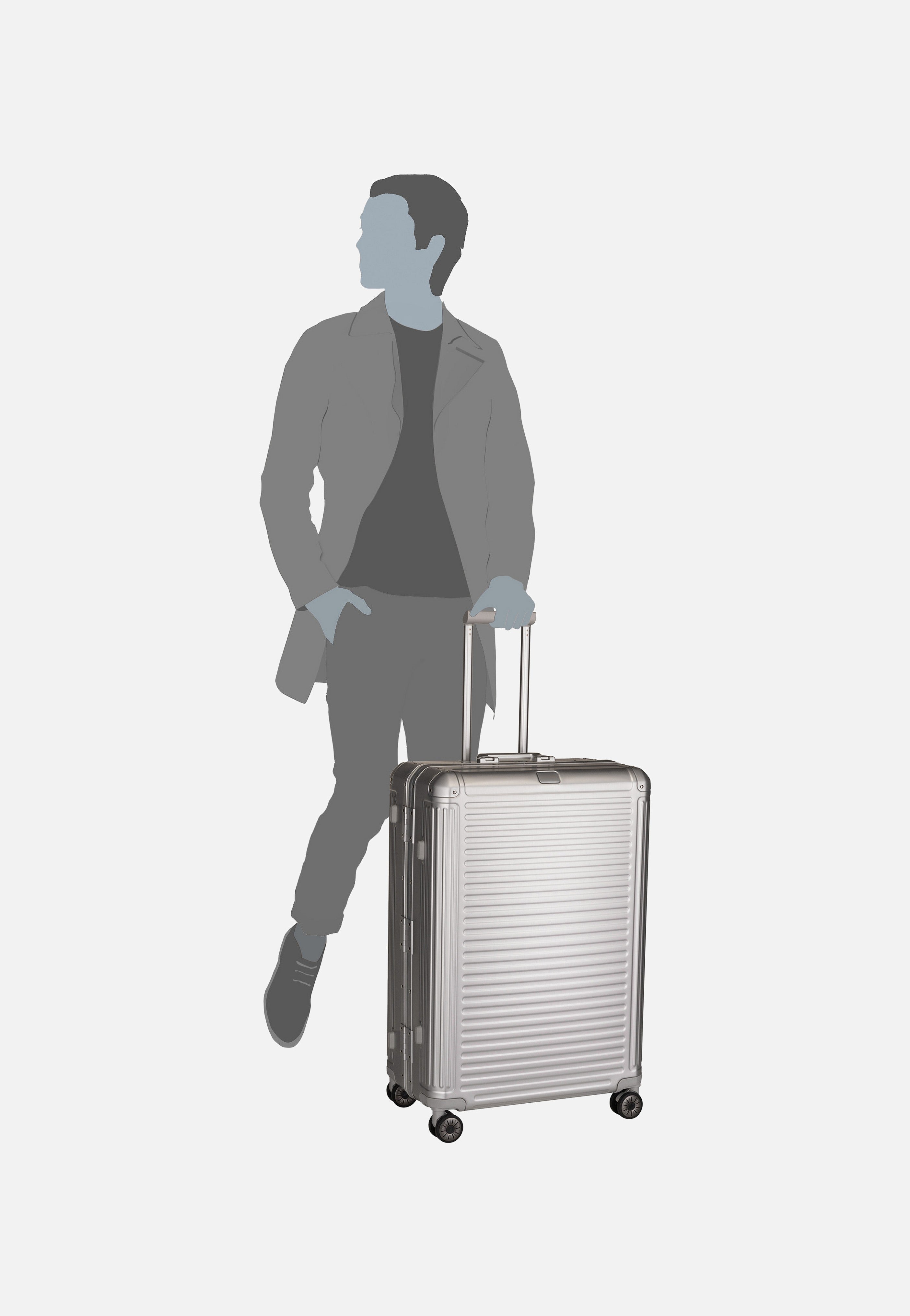 travelite - Next 4w Trolley L Silber - Suitcase | Neutral-Image