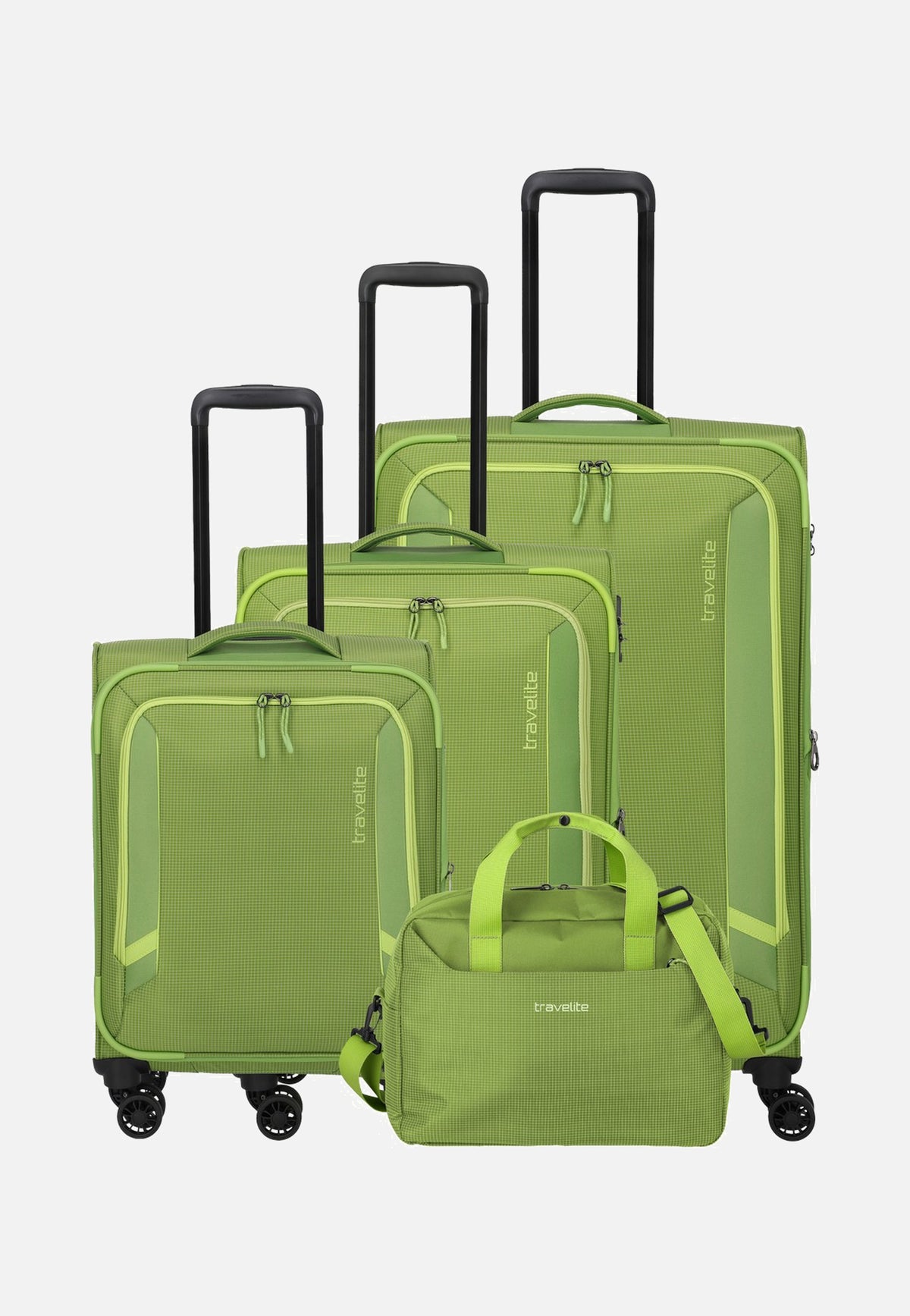 travelite Corsiica 4w Set Lexp/Mexp/Sexp/BB Fresh Green Koffer