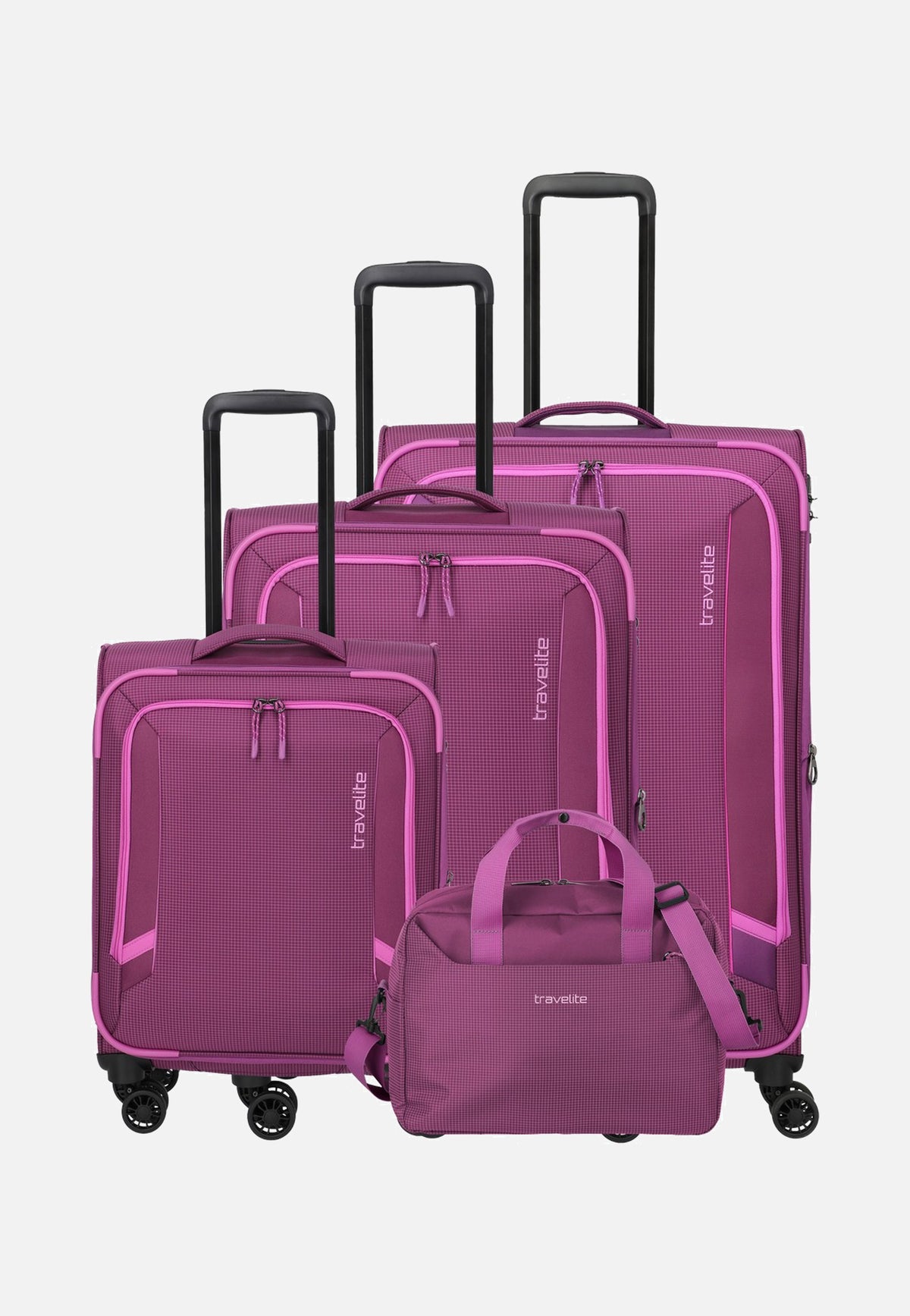travelite Corsiica 4w Set Lexp/Mexp/Sexp/BB Pink Koffer