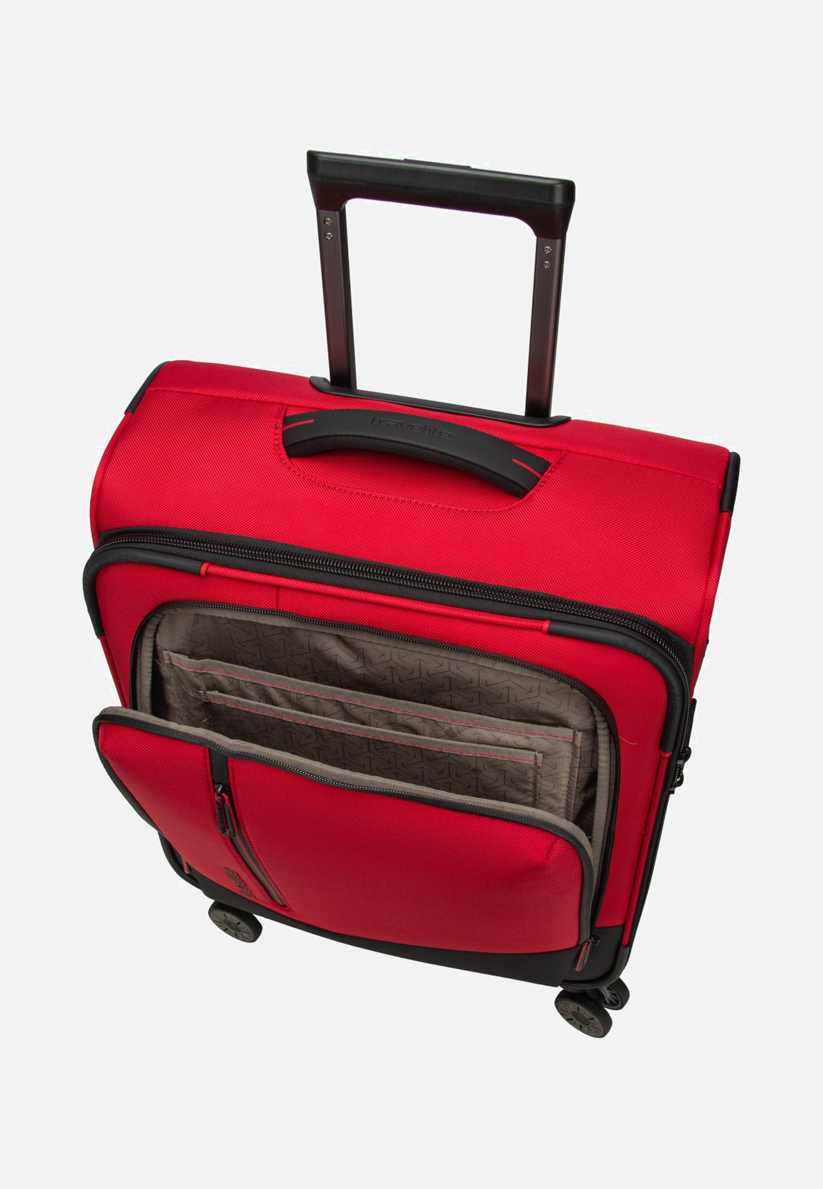 travelite Crosslite 4W Trolley S Red Koffer