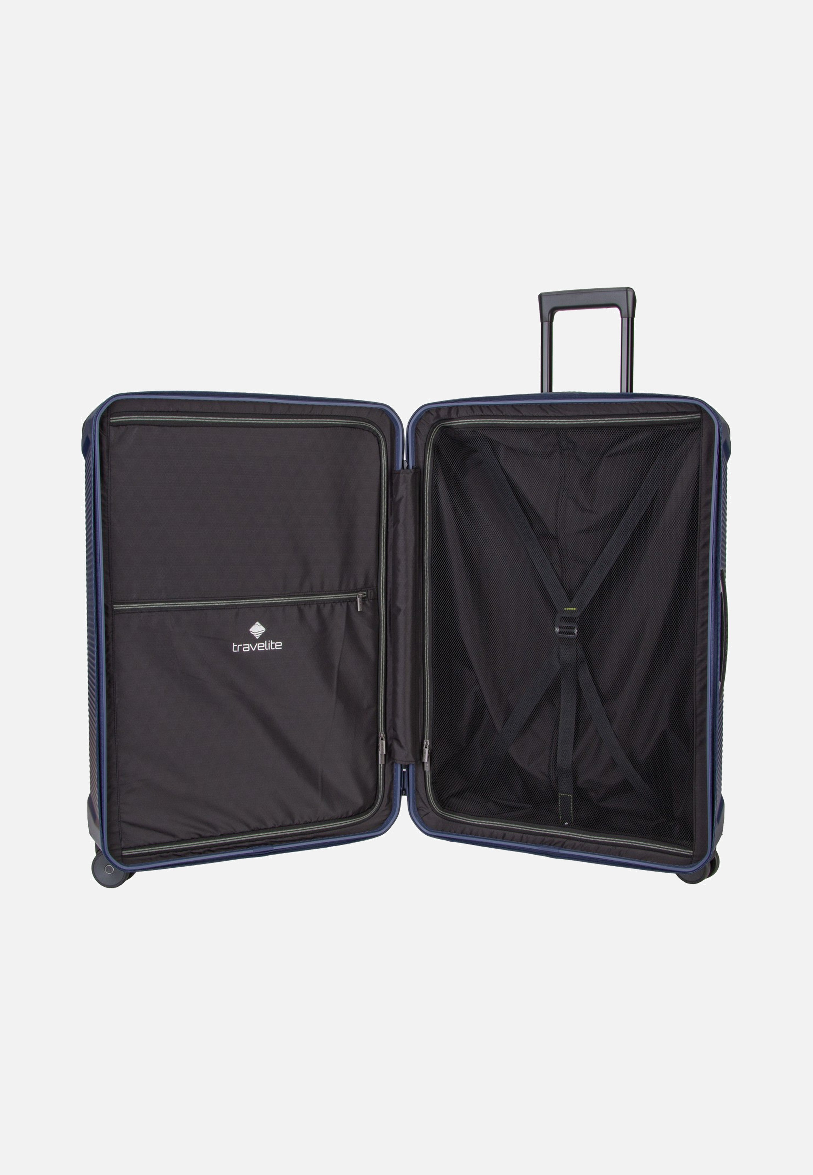 travelite Millennium Trolley 4W L Navy Suitcase