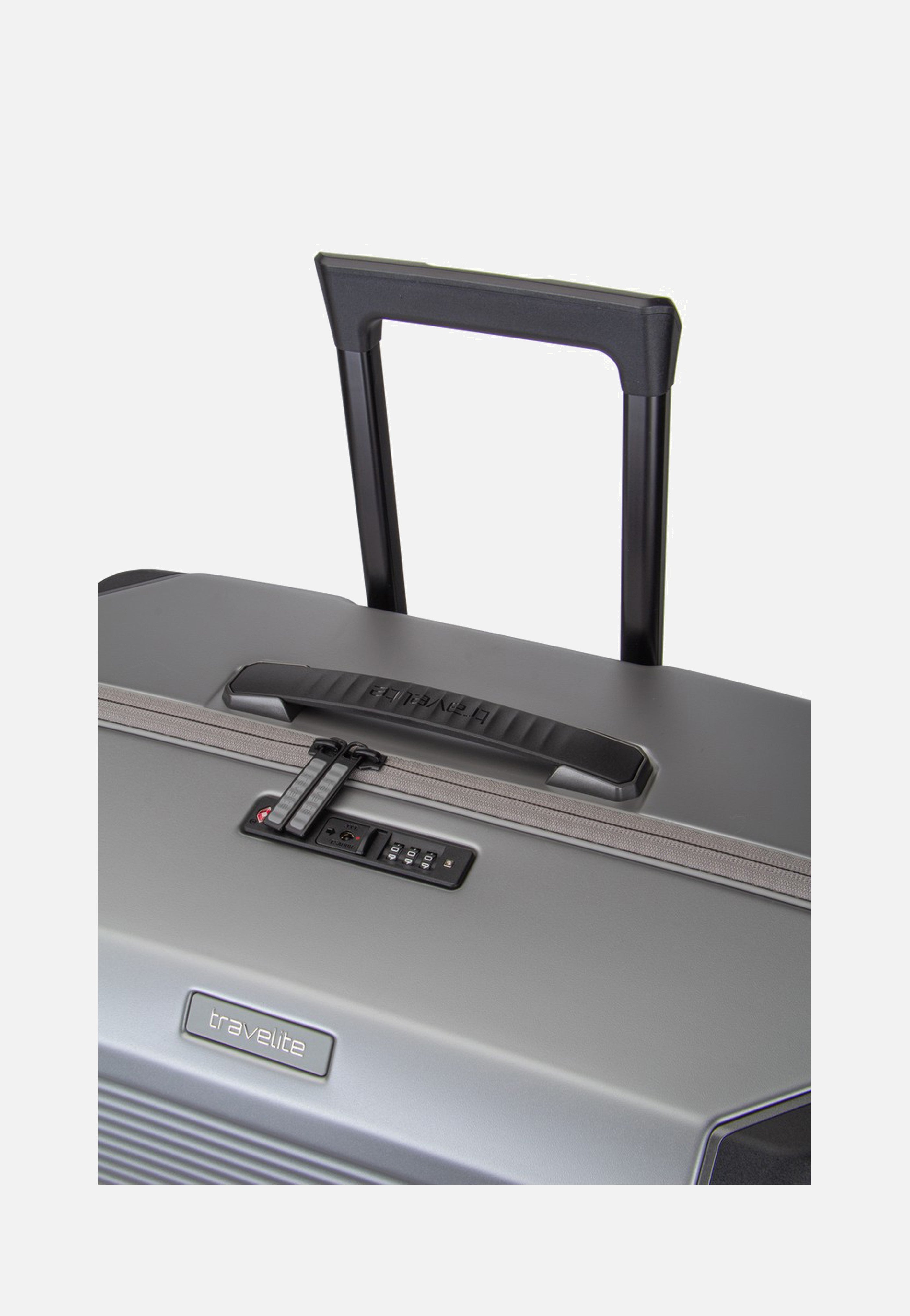 travelite Millennium Trolley 4W L Silver Suitcase