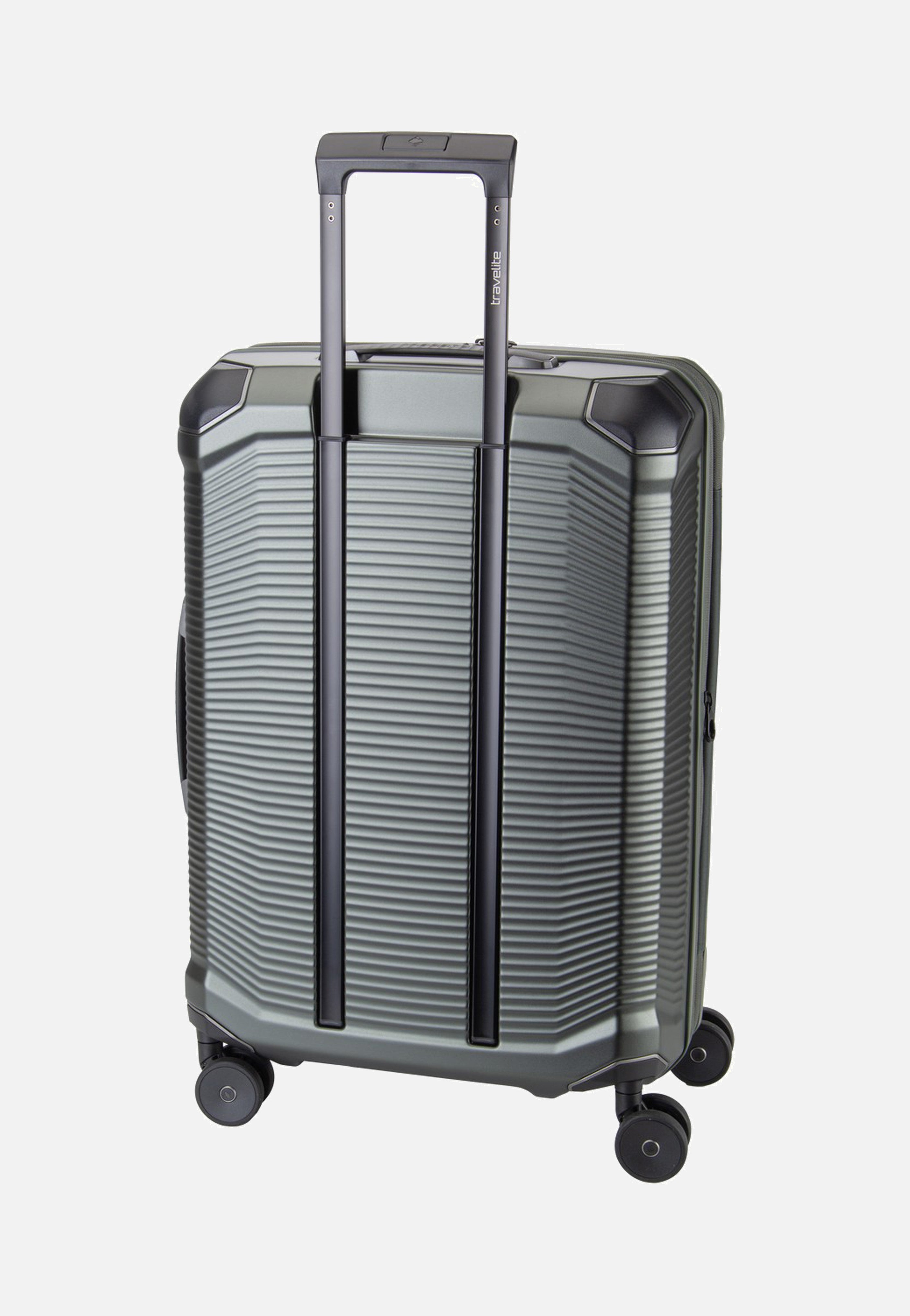 travelite Millennium Trolley 4W M Exp. Pine Green Suitcase