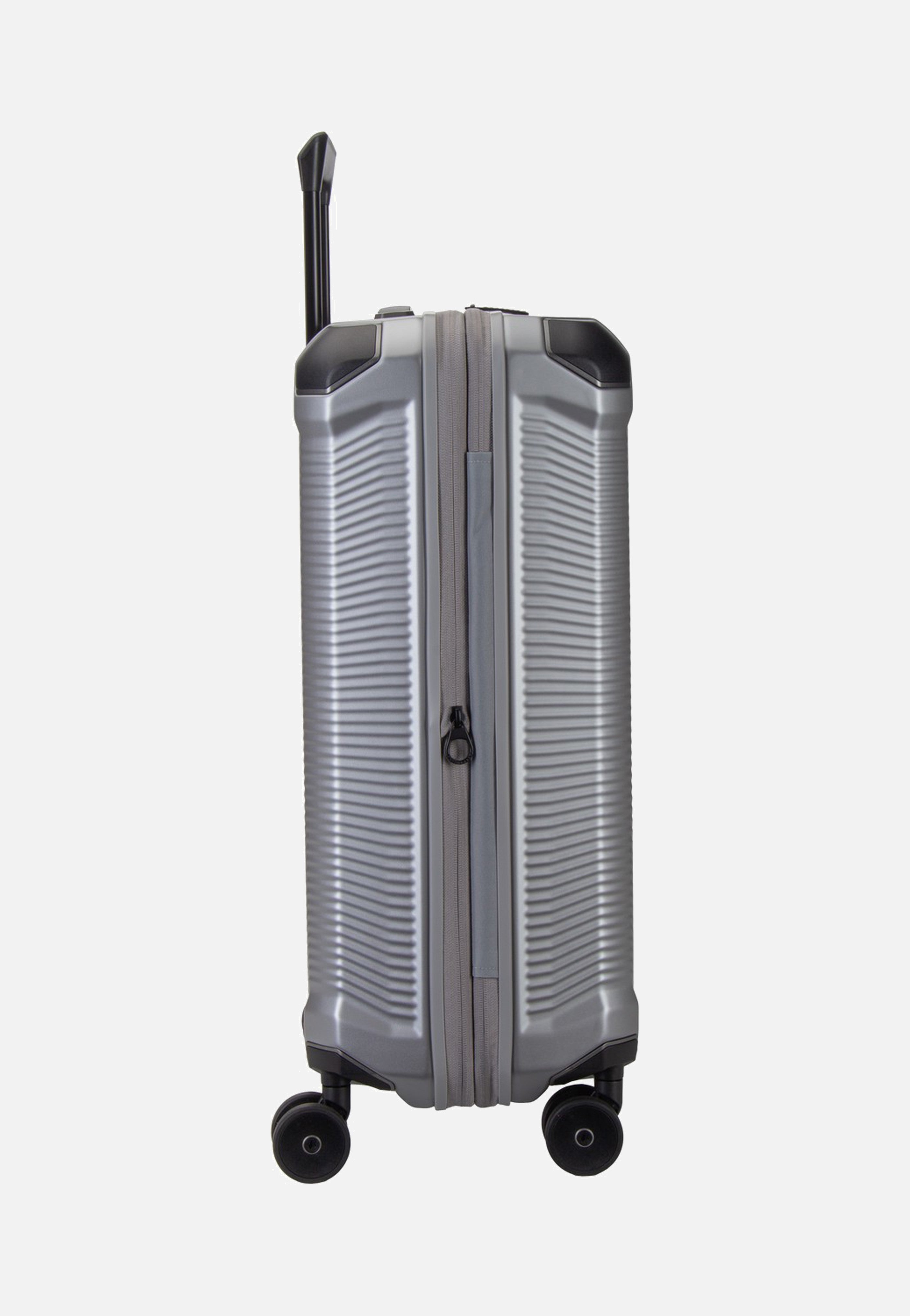 travelite Millennium Trolley 4W M Exp. Silver Suitcase