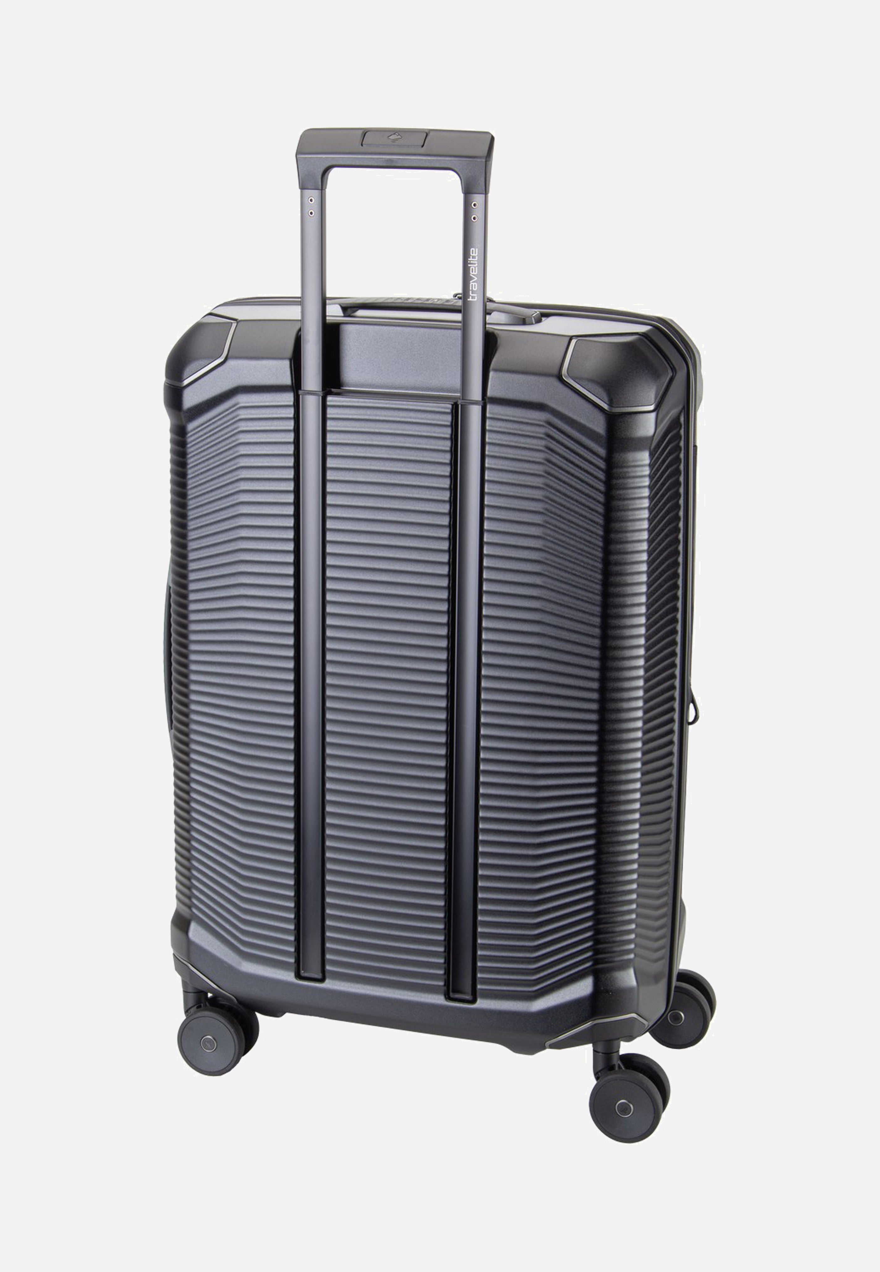 travelite Millennium Trolley 4W M Exp. Black Koffer