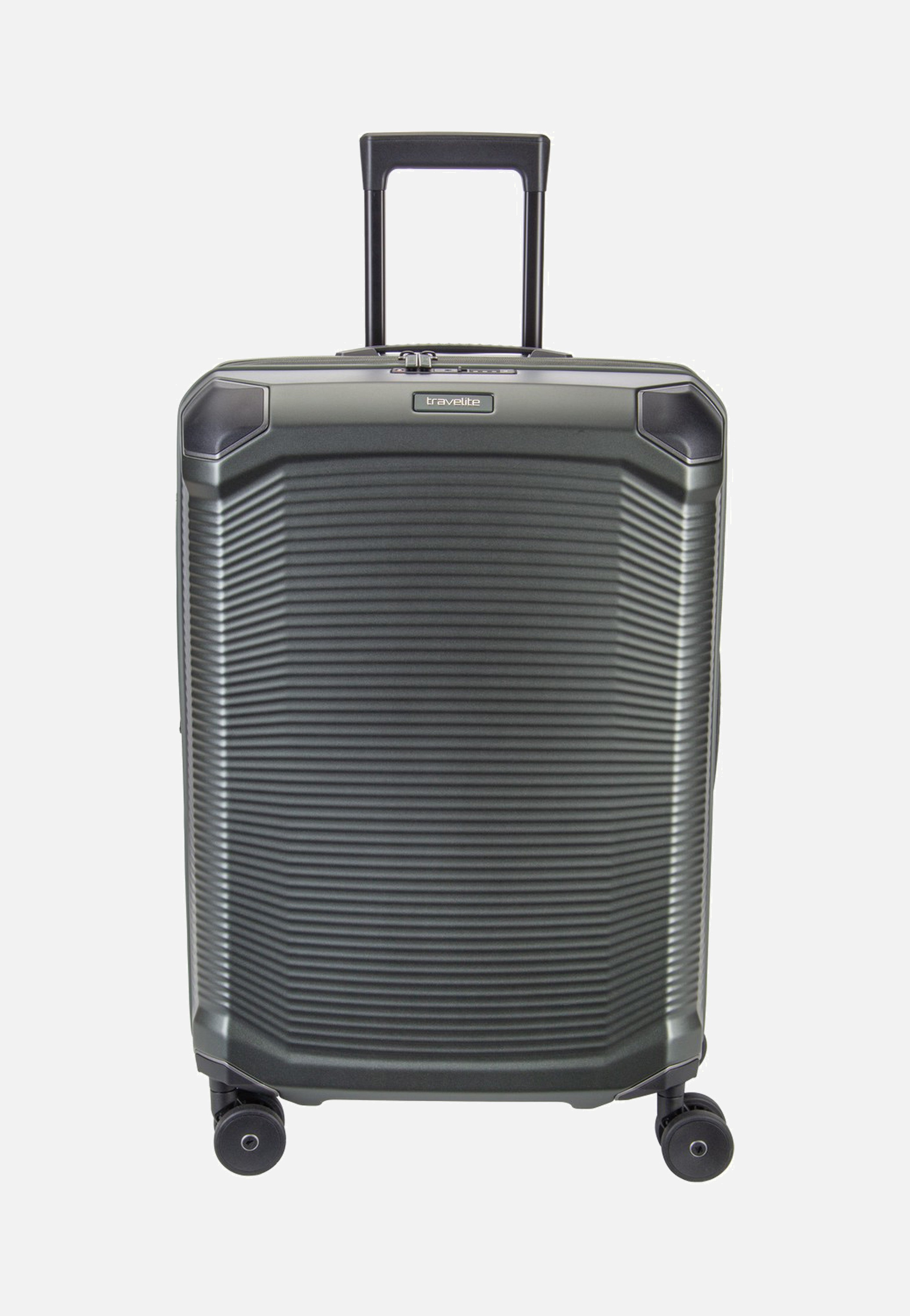 travelite Millennium Trolley 4W M Exp. Pine Green Koffer
