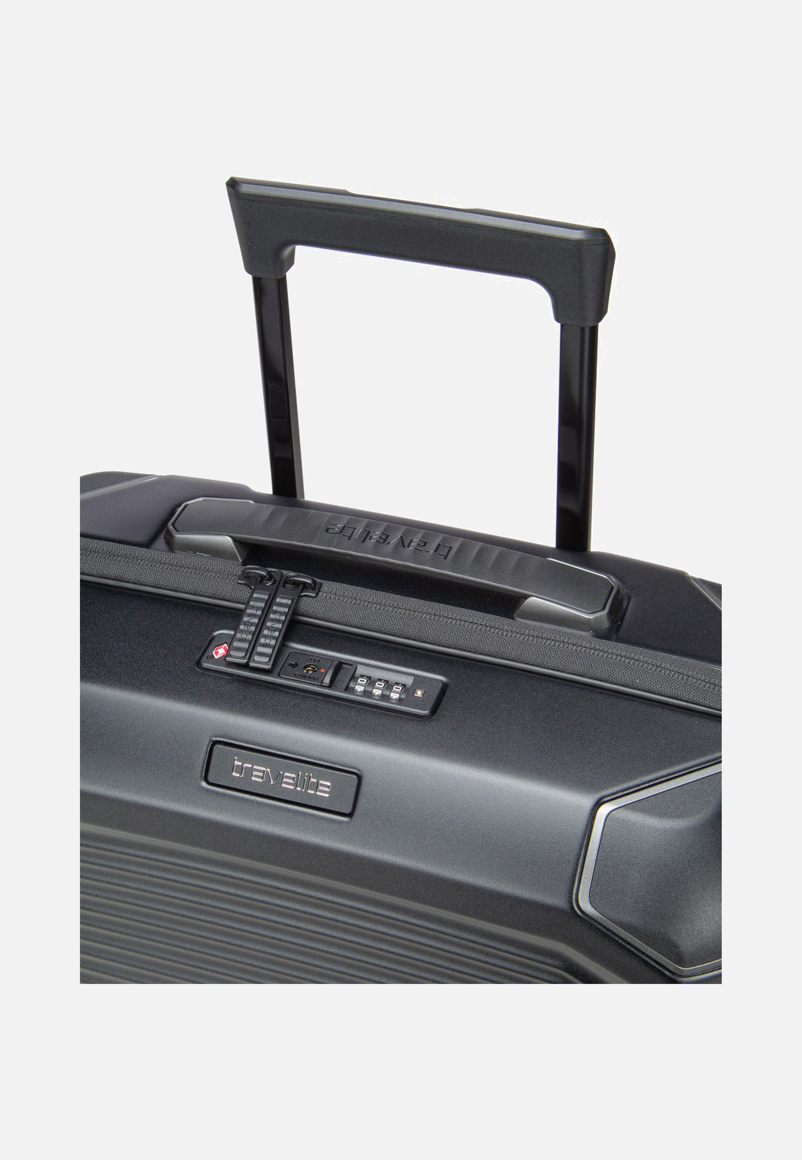 travelite Millennium Trolley 4W S Black Koffer