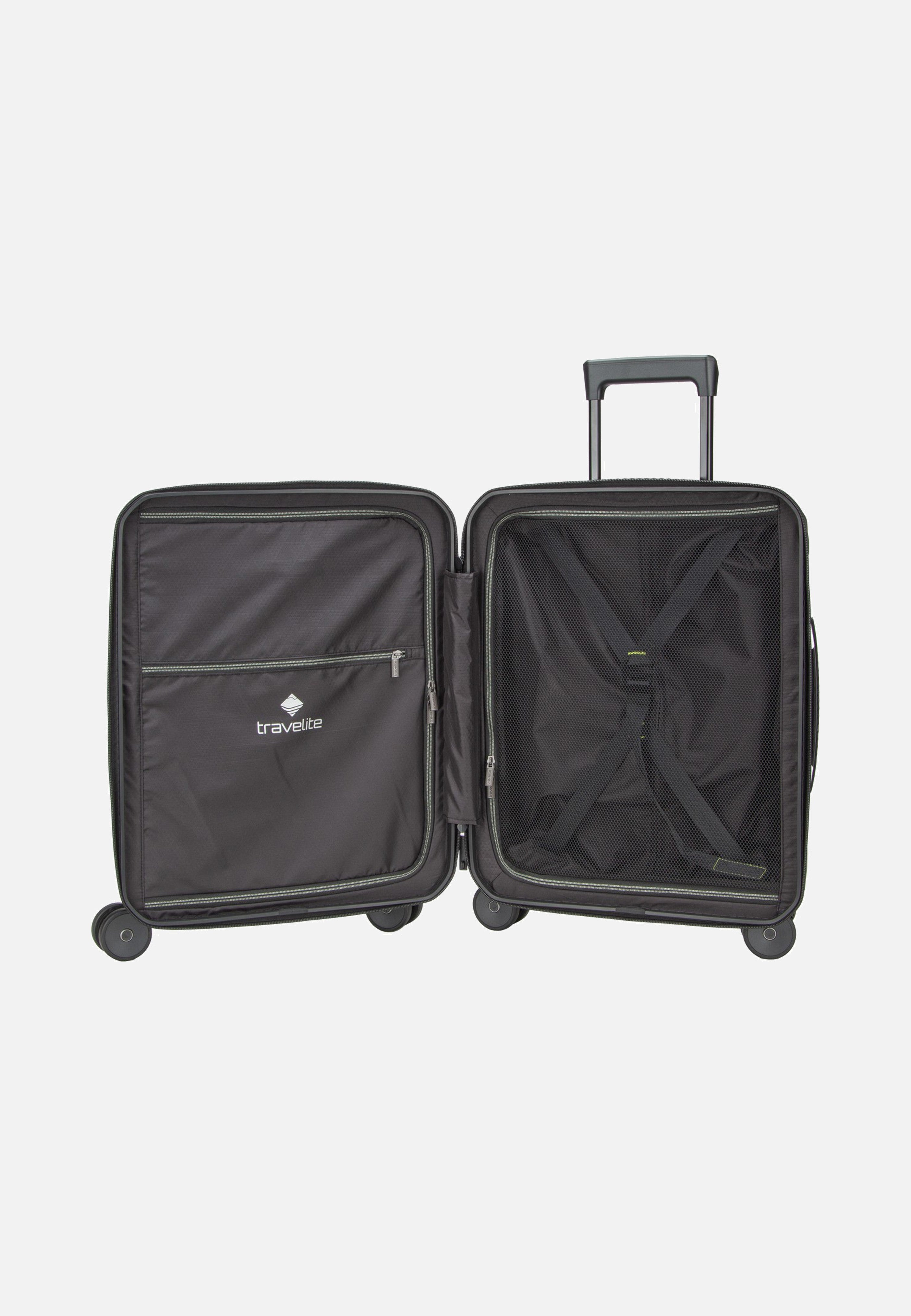 travelite Millennium Trolley 4W S Black Koffer