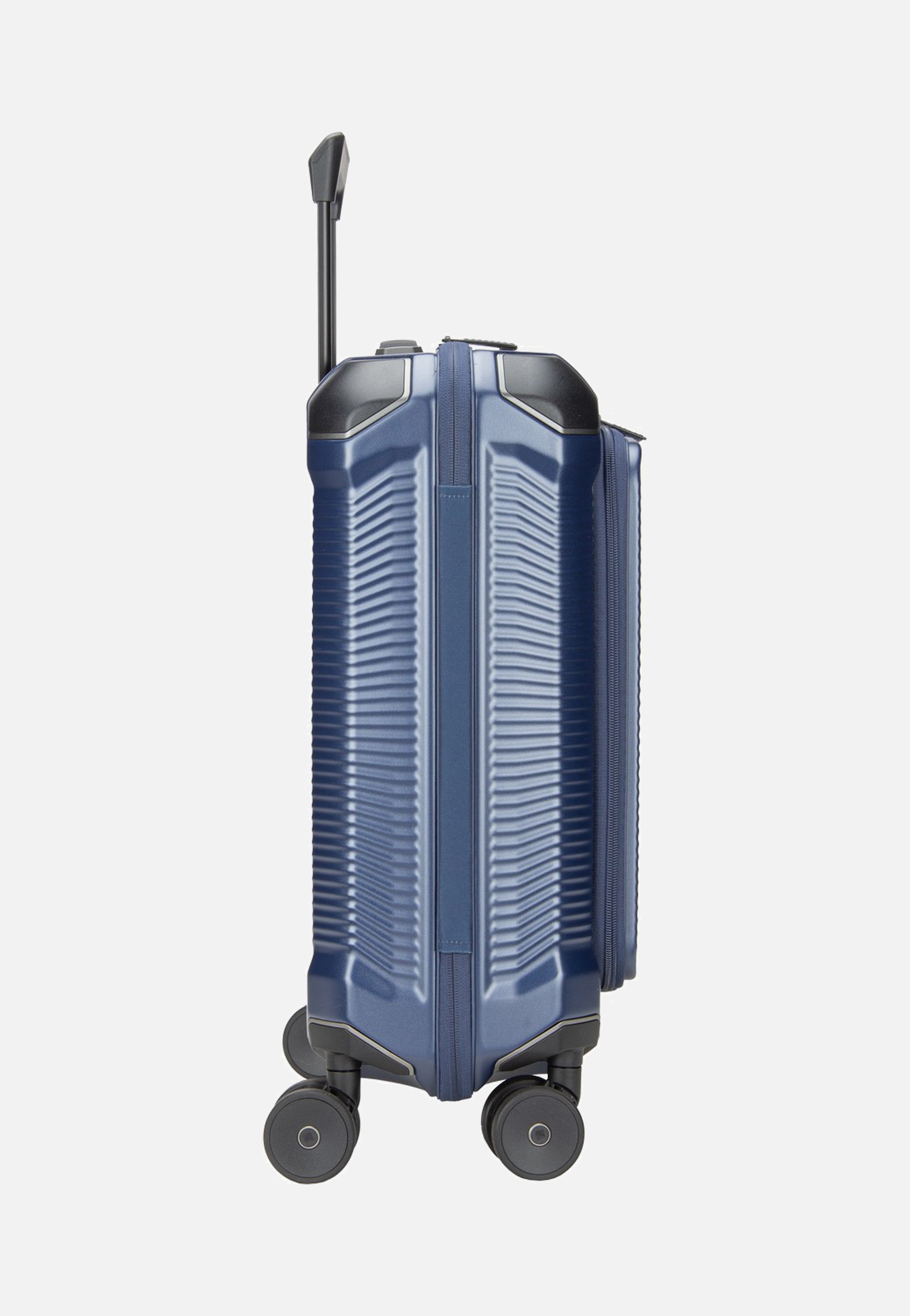 travelite Millennium Trolley 4W S Front Pocket Navy Koffer