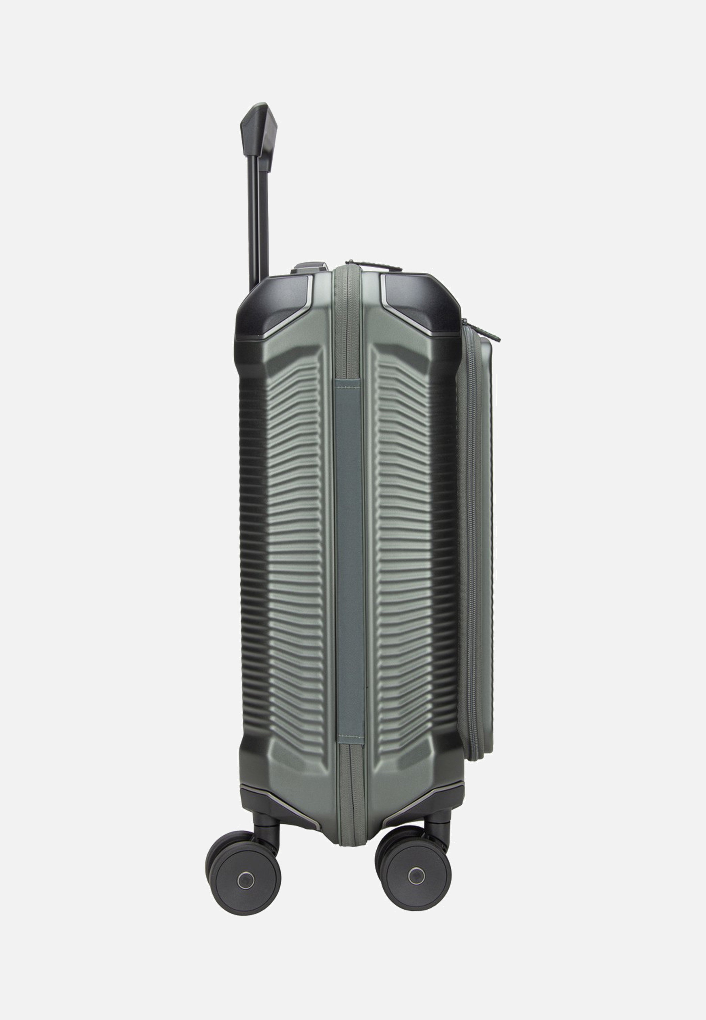 travelite Millennium Trolley 4W S Front Pocket Pine Green Koffer