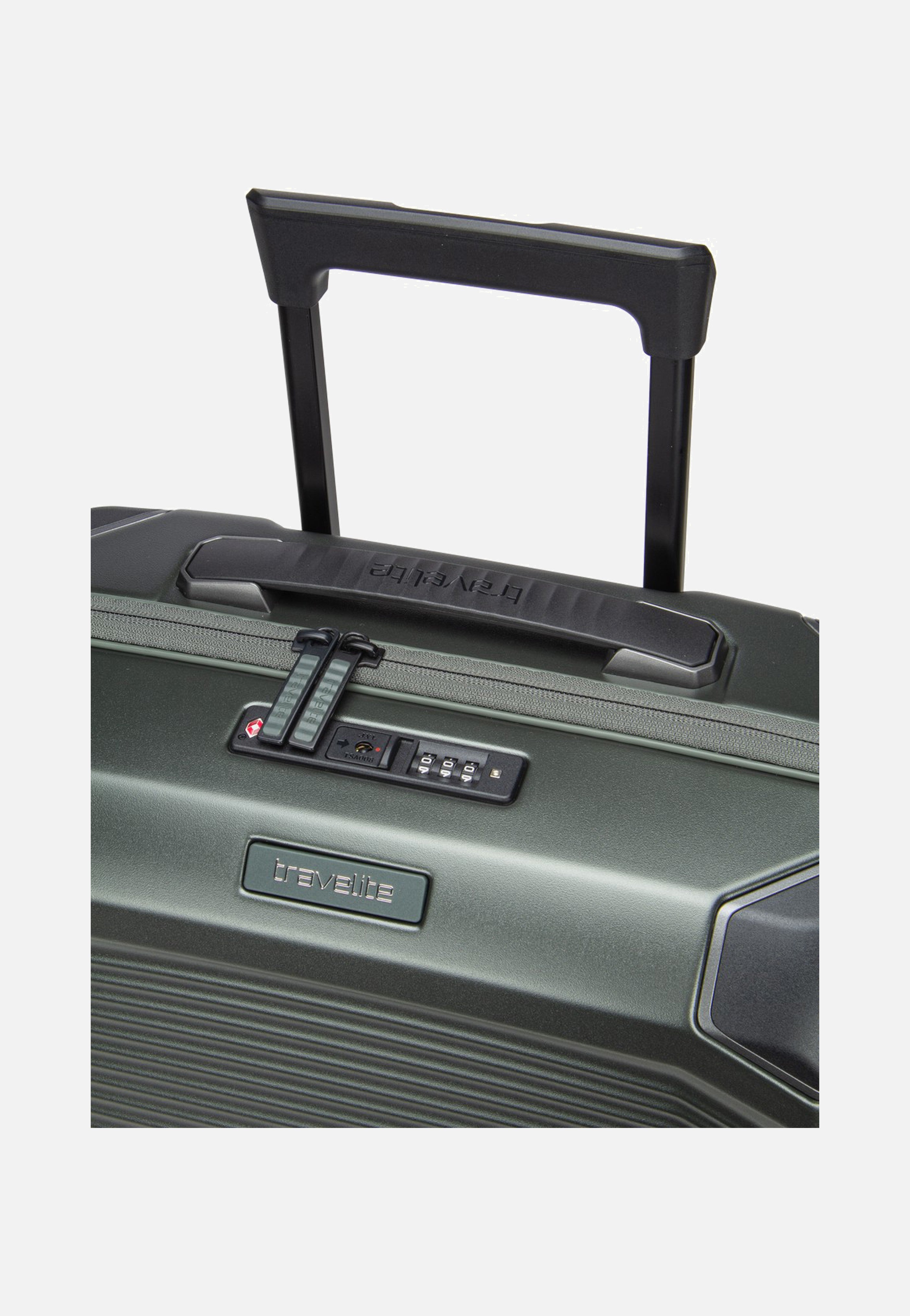 travelite Millennium Trolley 4W S Pine Green Koffer