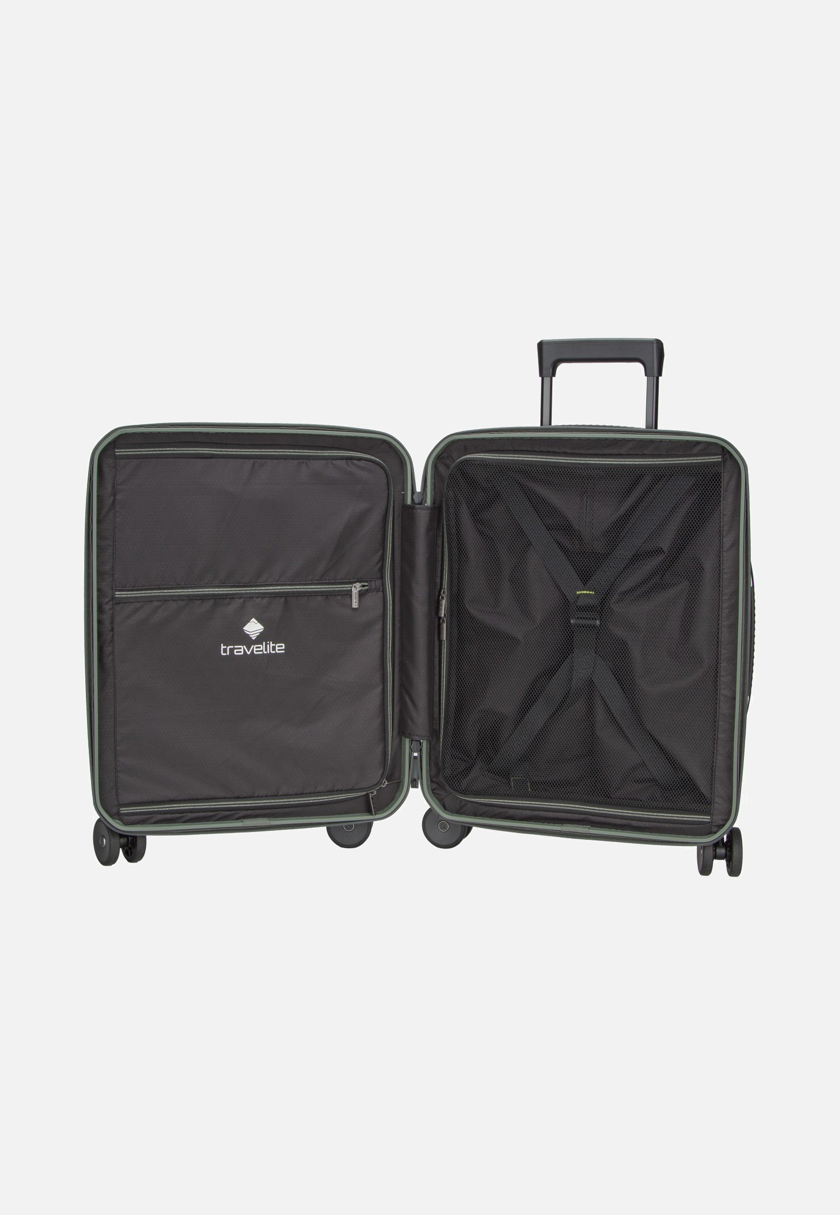 travelite Millennium Trolley 4W S Pine Green Koffer