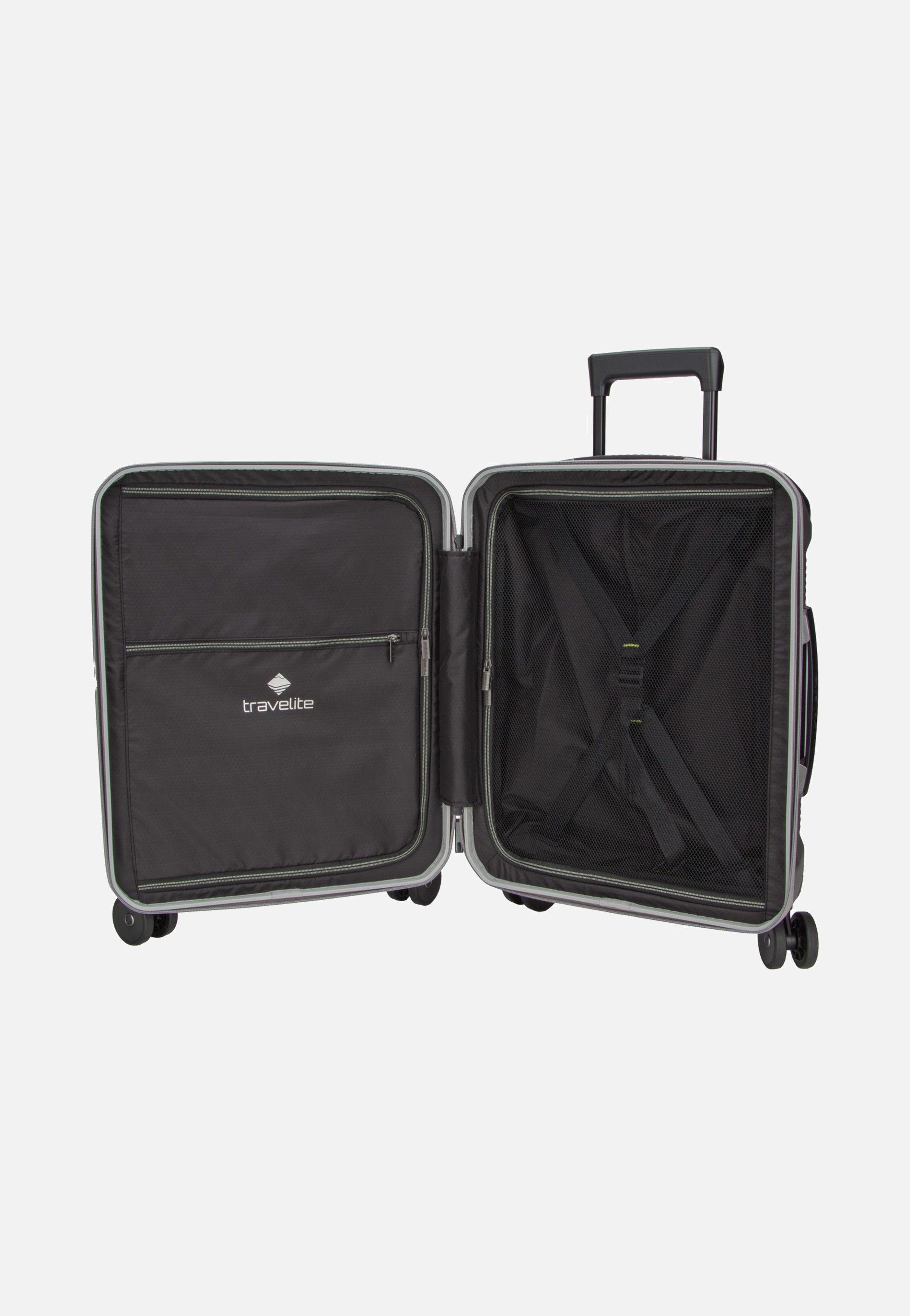 travelite Millennium Trolley 4W S Silver Koffer