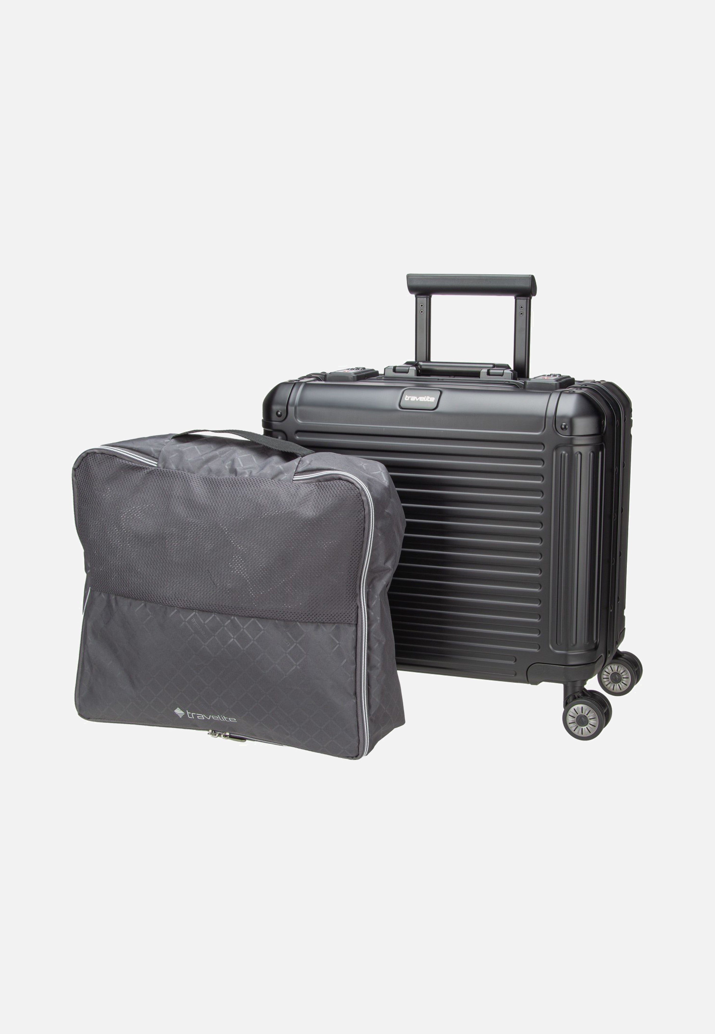 travelite Next 4w Business Wheeler Schwarz Koffer