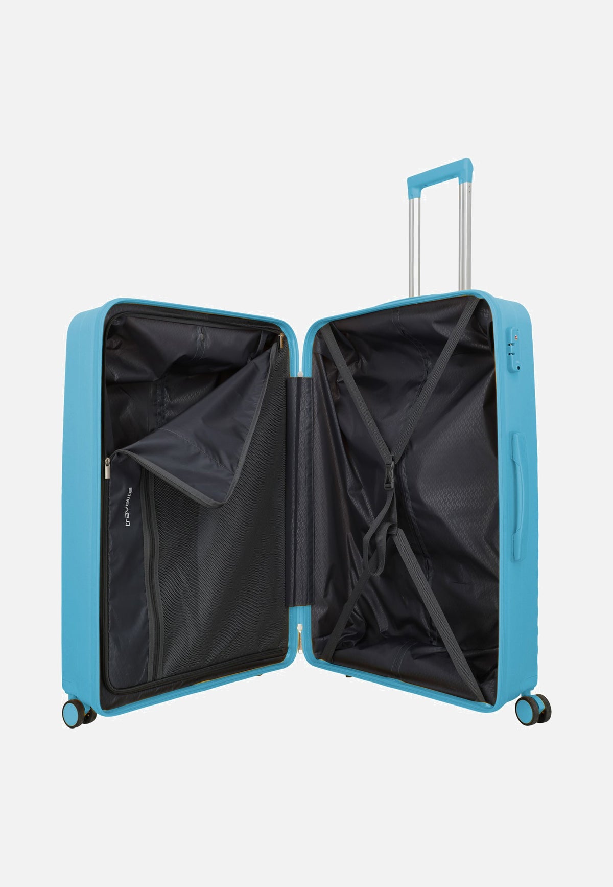 travelite Pacific Trolley 4w Set L/M/S Light Blue Koffer