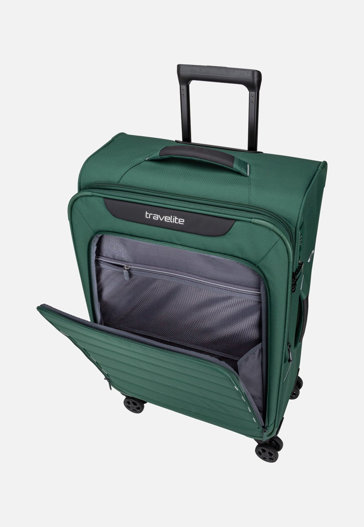 travelite Skaii Trolley 4w M exp. Green Koffer