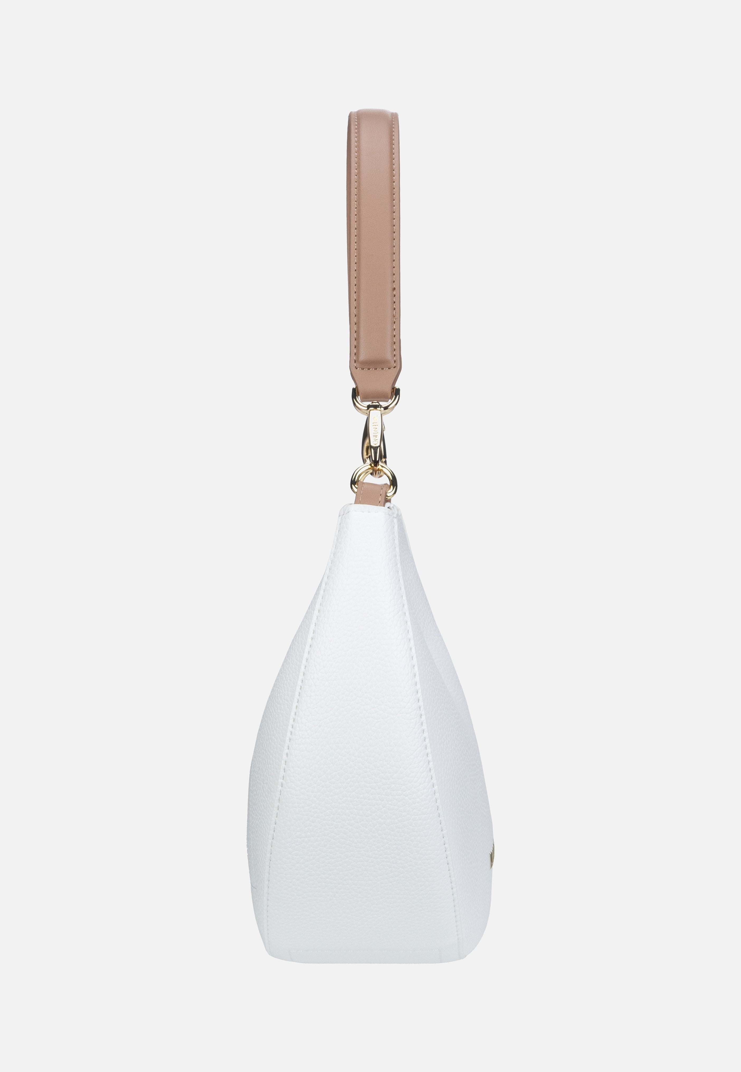 Valentino - Alexia 808 Bianco/Cuoio - Hobo Bag | Women-Image