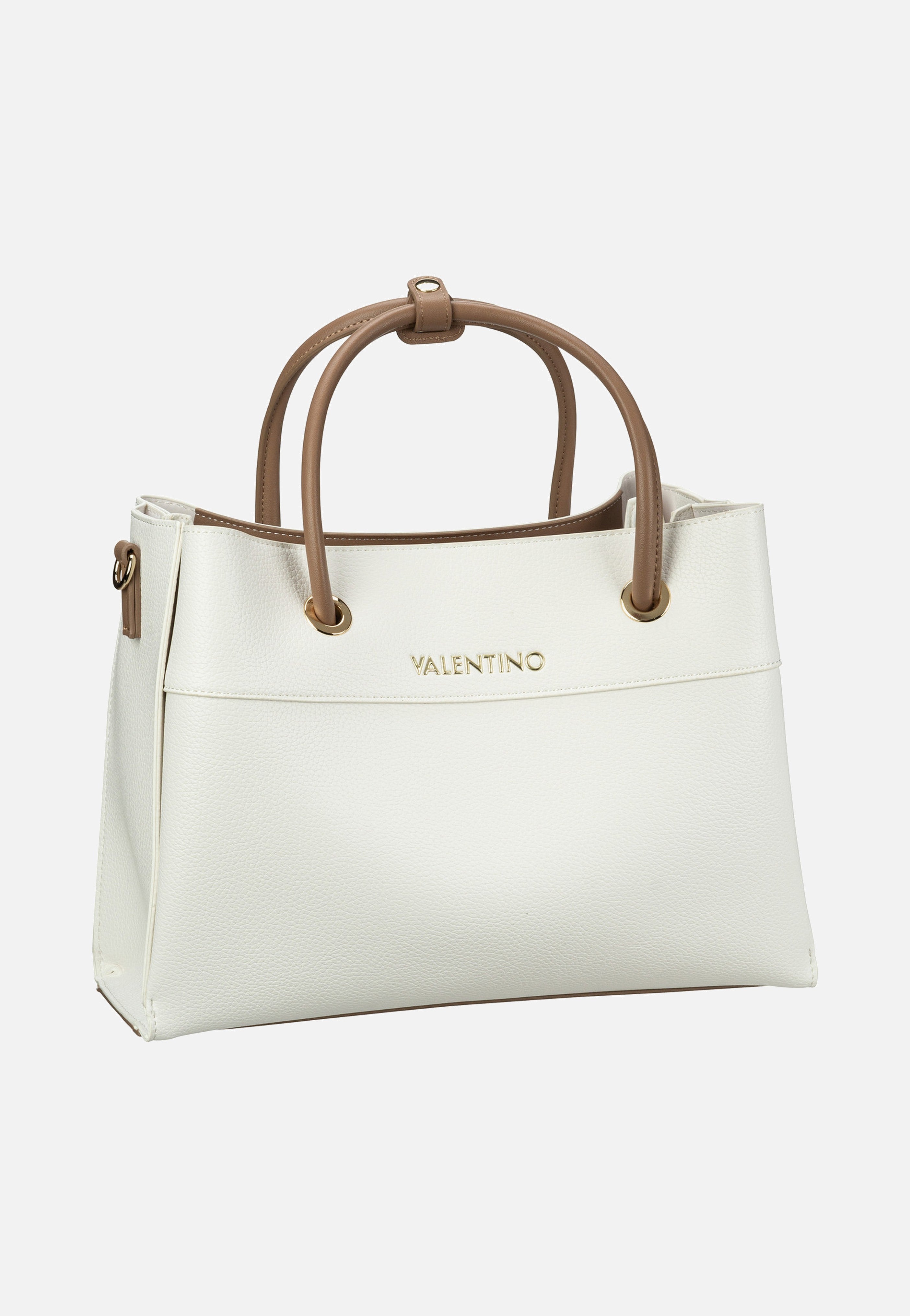 Valentino - Alexia Tote 802 Bianco/Cuoio - Tote Bag | Women-Image