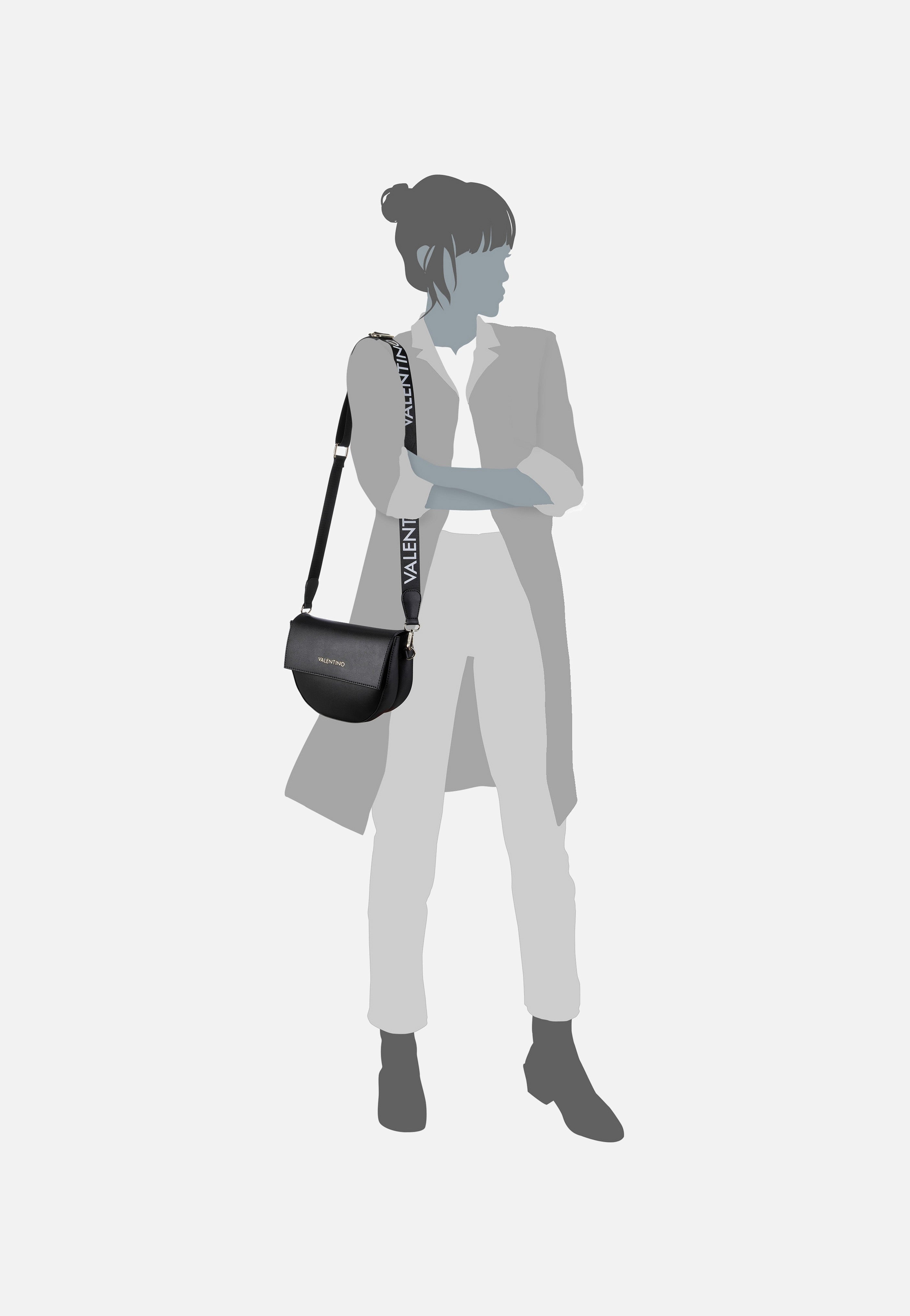 Valentino - Bigs Pattina J02 Nero - Saddle Bag | Women-Image