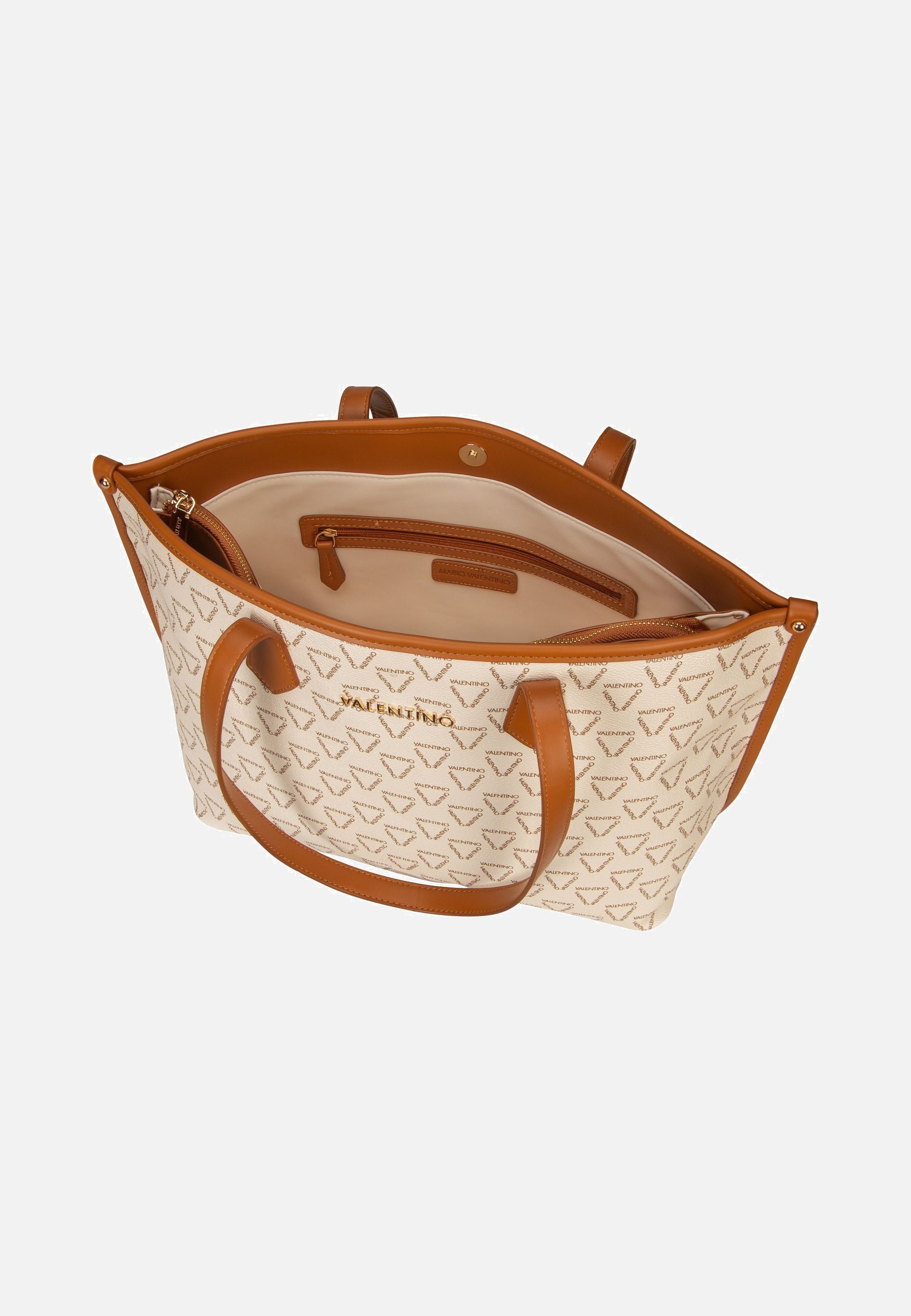 Valentino - Lady RE T02 Bianco/Cuoio - Shopper | Women-Image