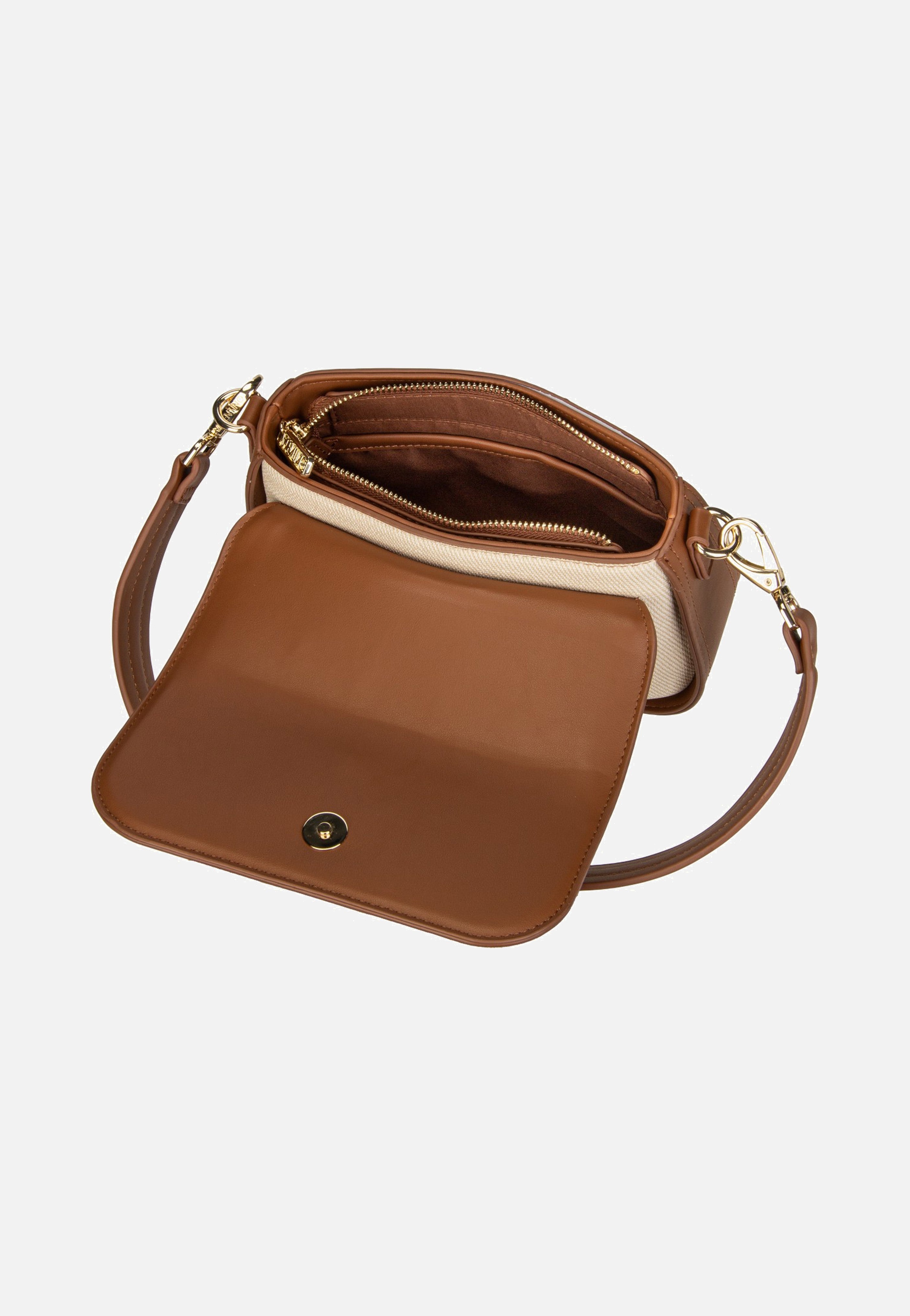 Valentino Atena Re S09 Naturale/Cuoio Schultertasche