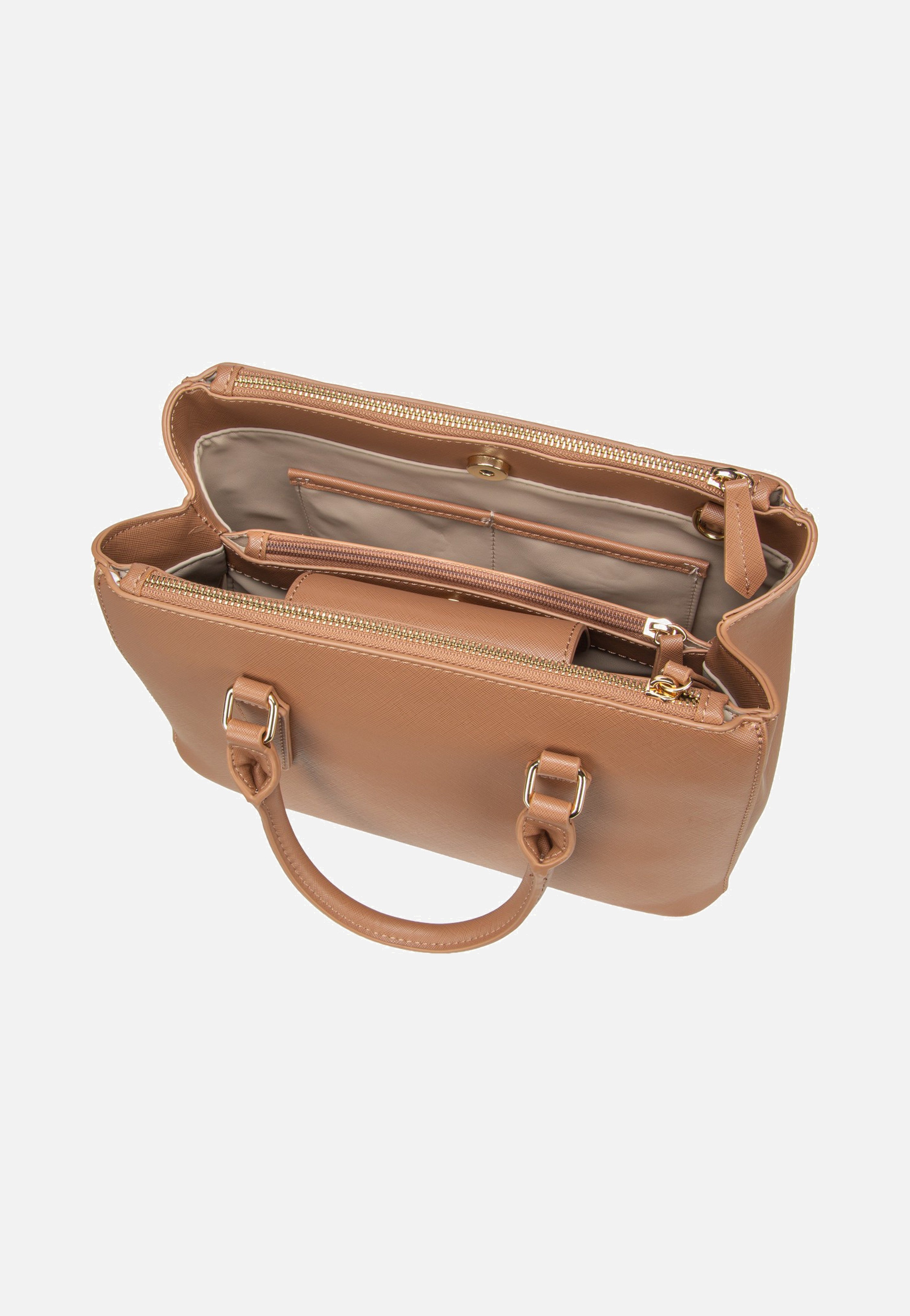 Valentino Zero Re Shopping 302 Cuoio Satchel