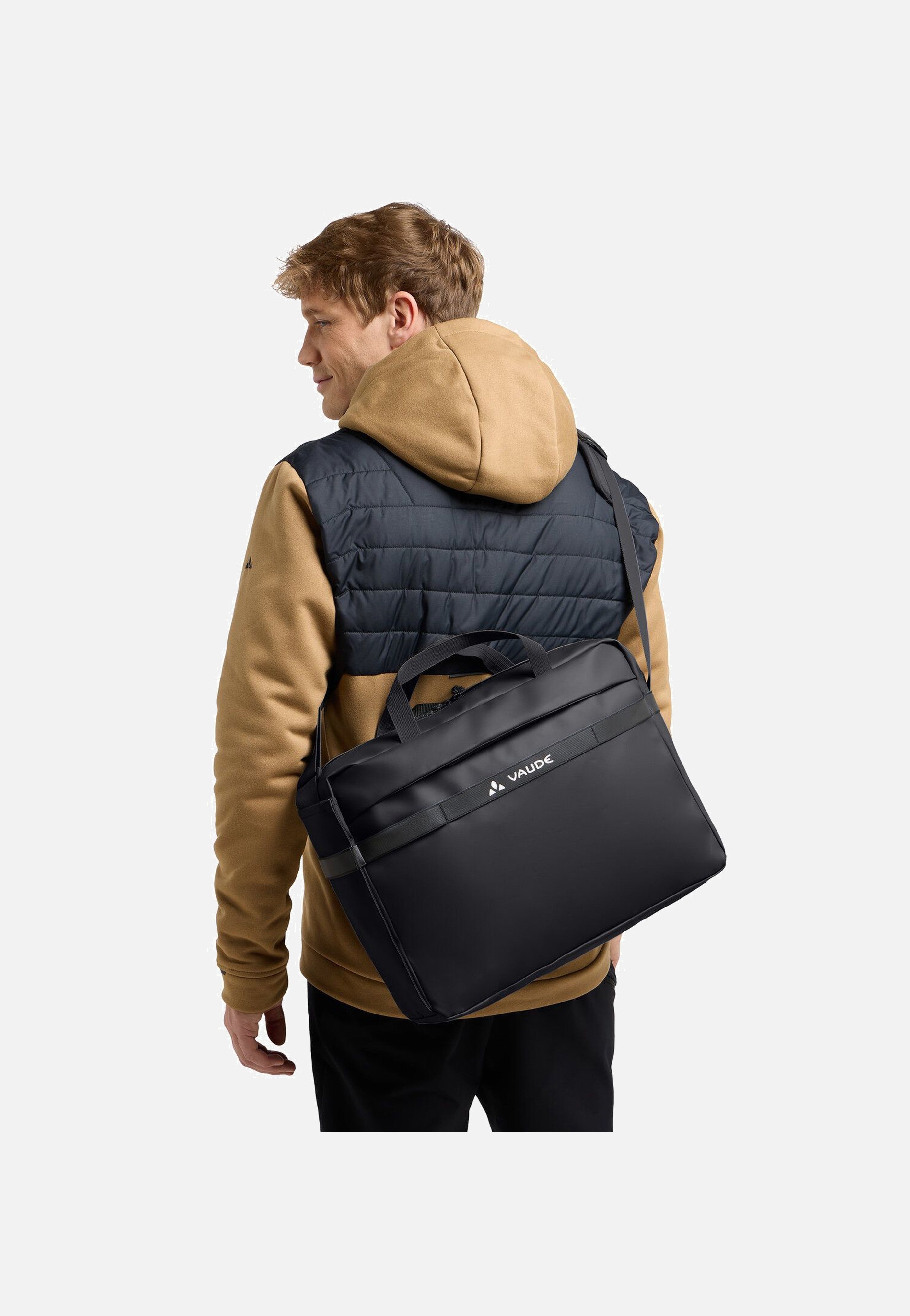 Vaude Mineo Commuter 17 Black - Fahrradtasche | Taschenkaufhaus.de
