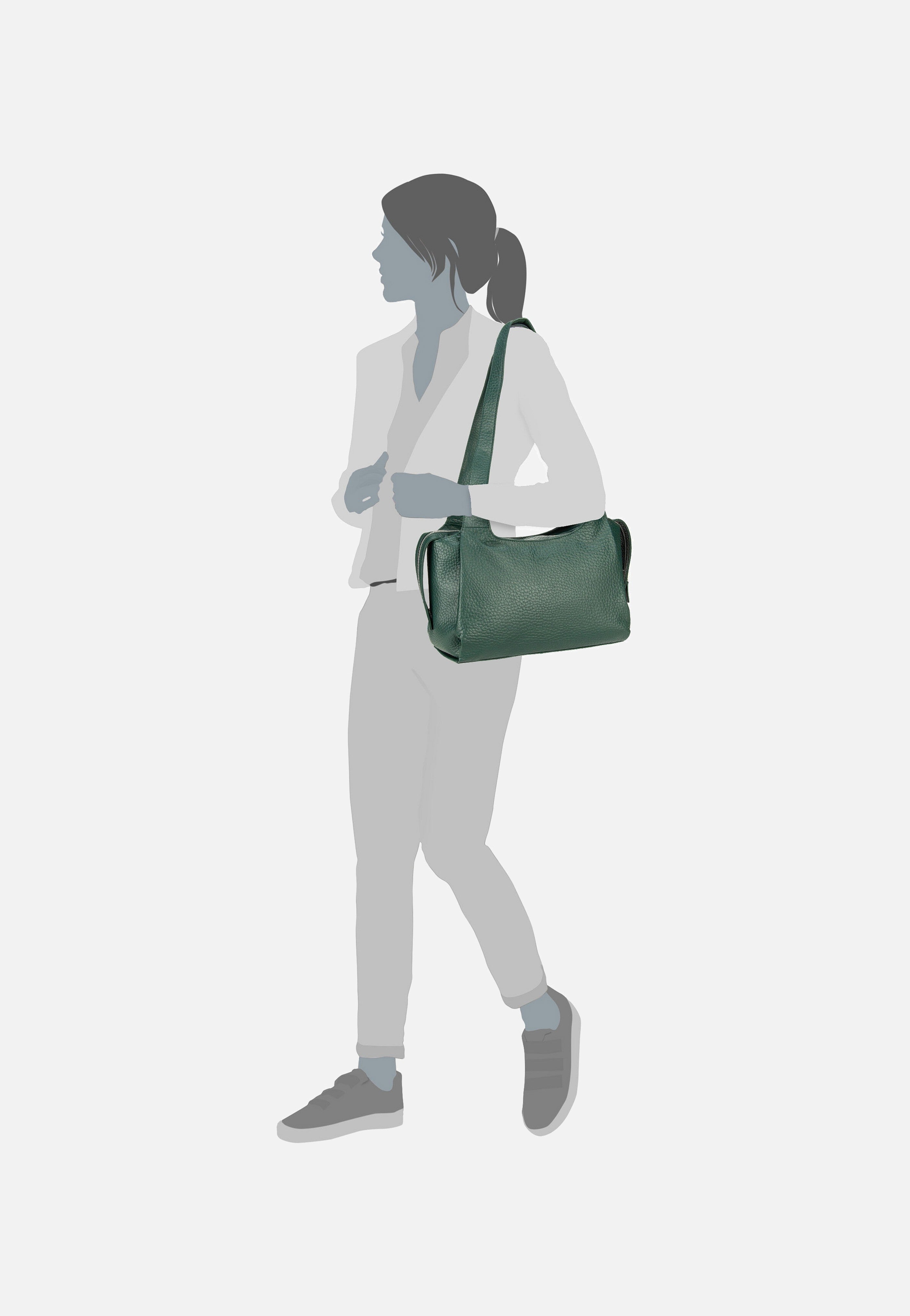 Voi - Hirsch Adelina Avocado - Hobo Bag | Women-Image
